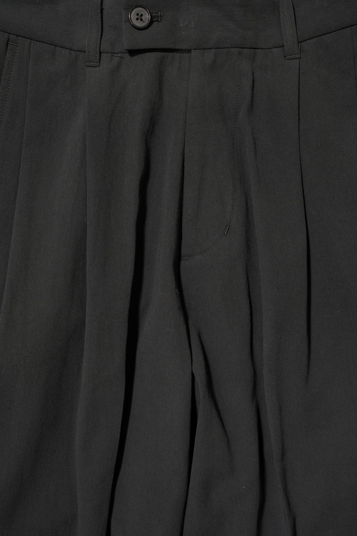 Antwort / COTTON GABARDINE WIDE PANTS "BLACK"