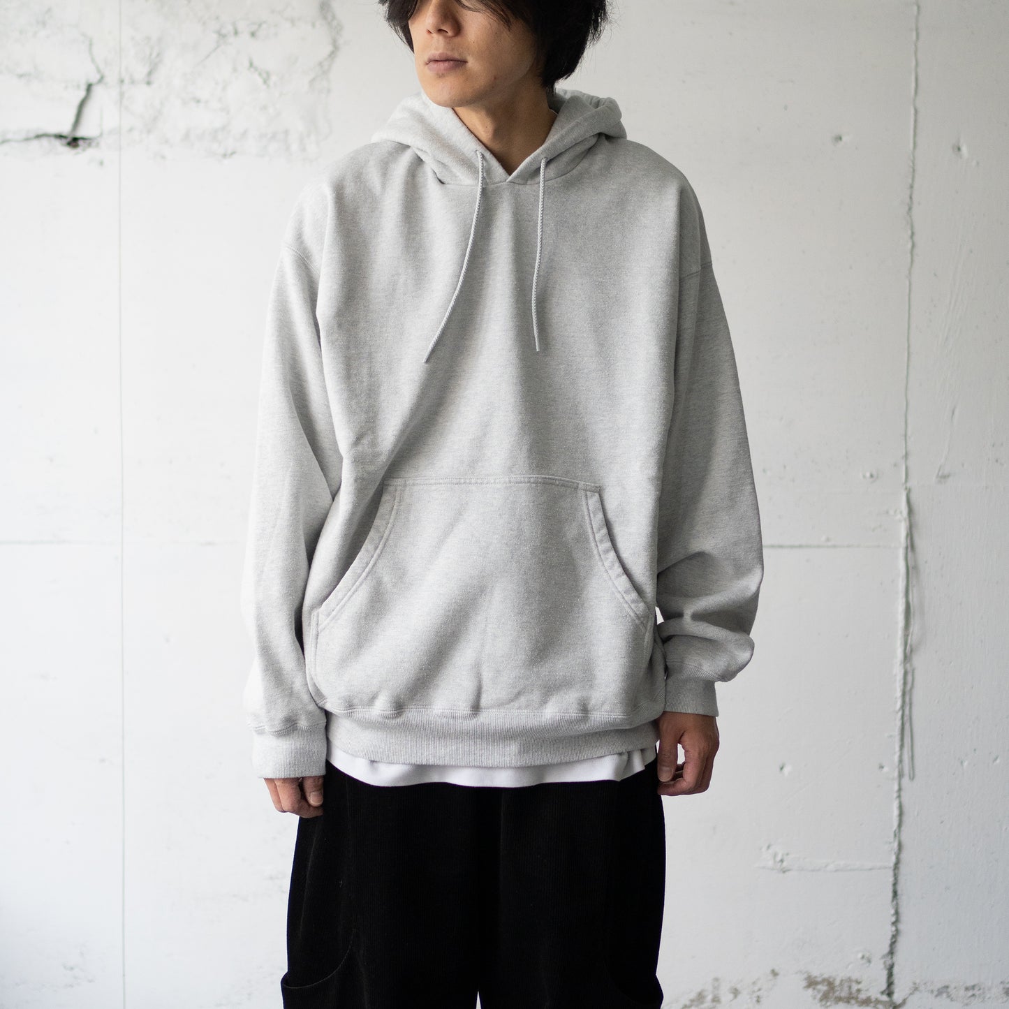 wonderland / Solid hoodie "GRAY"