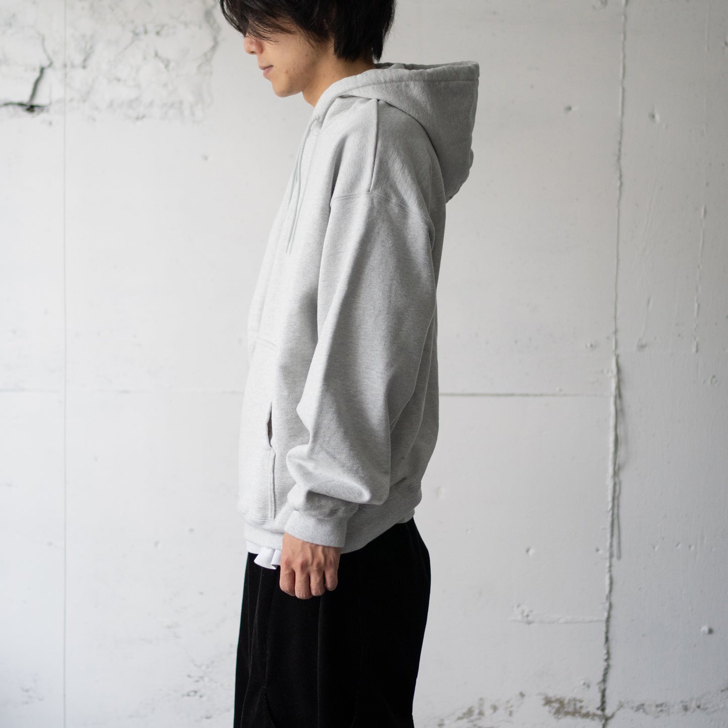 wonderland / Solid hoodie "GRAY"