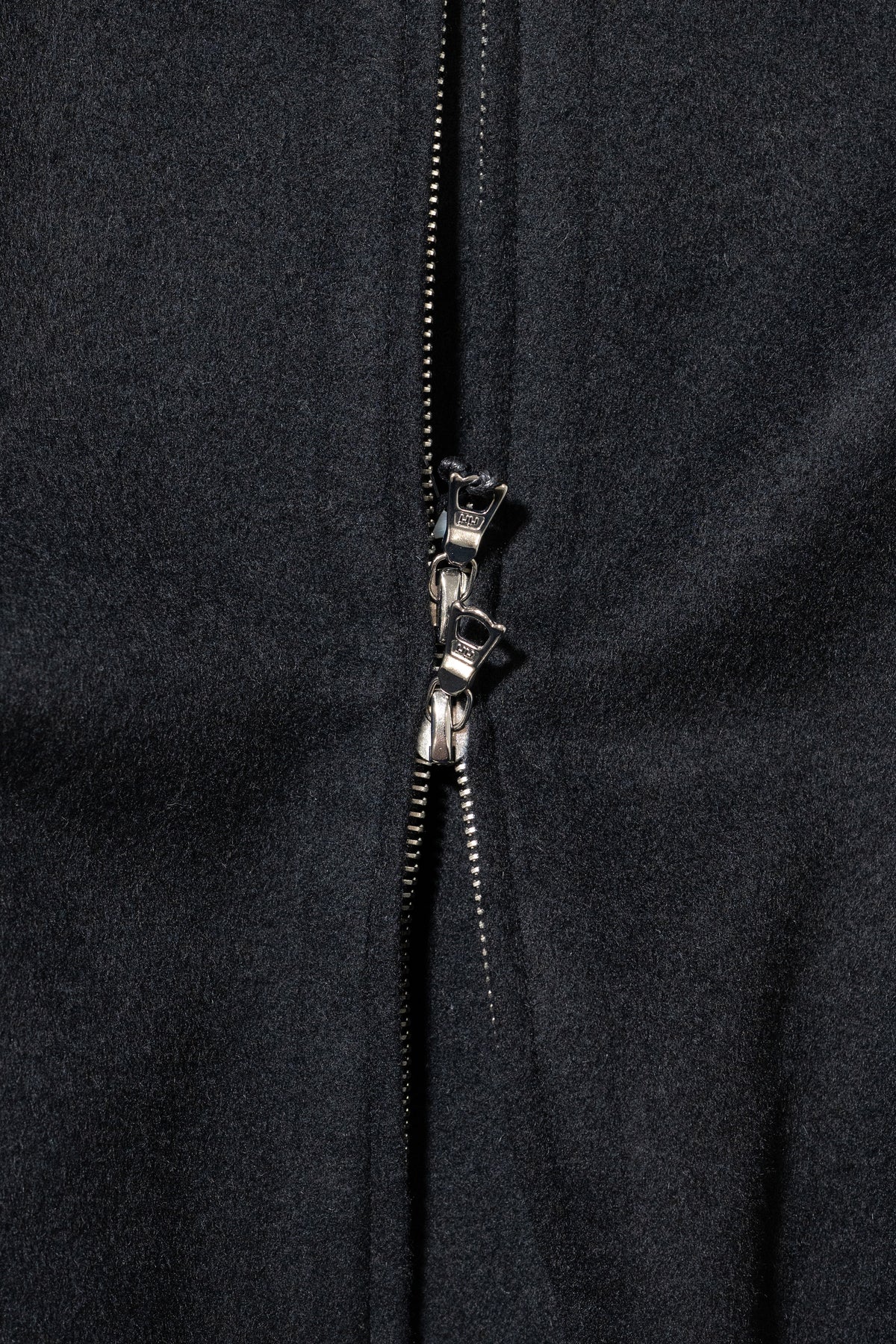 ssstein/ W/CA DOUBLE FACE CLOTH ZIP JACKET "BLACK"