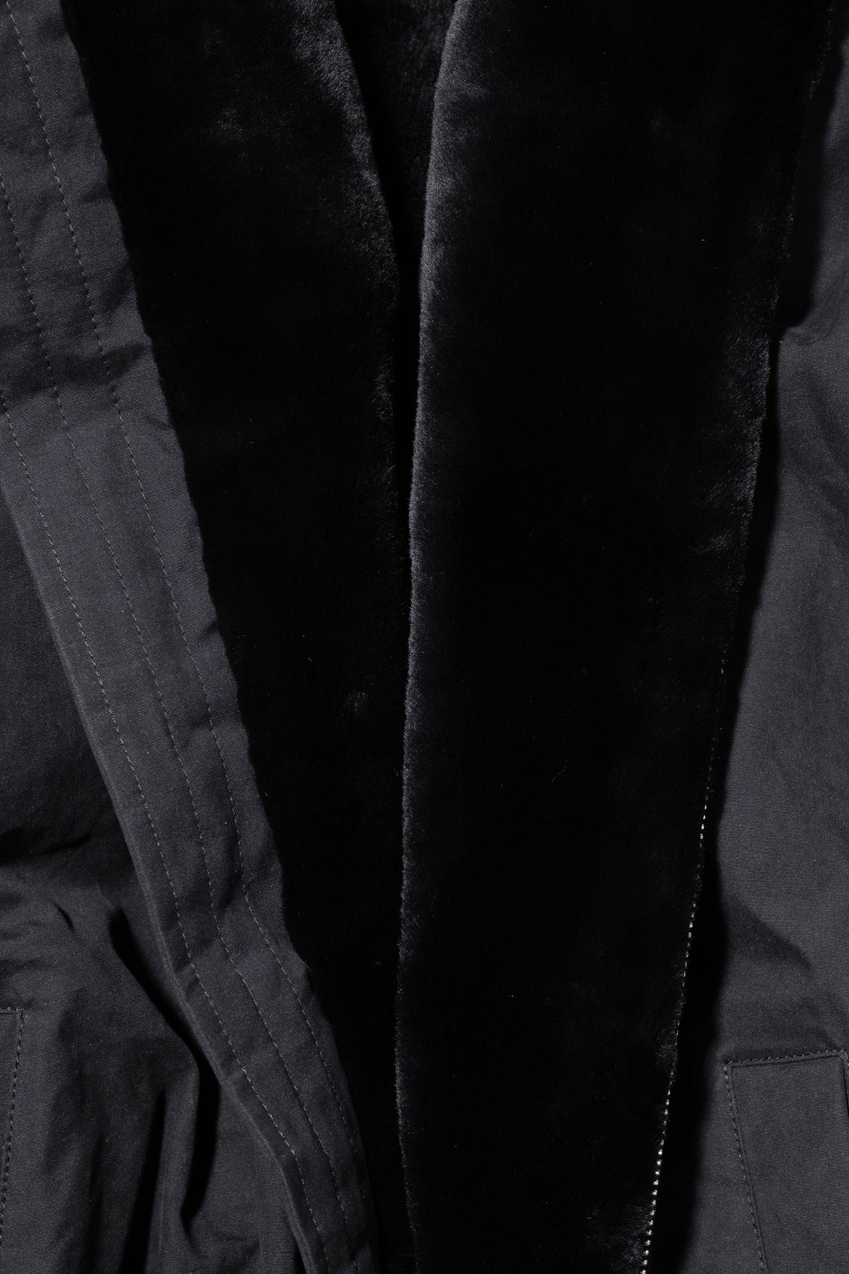 ssstein/ MOUTON INNER REVERSIBLE PADDED JACKET "BLACK"