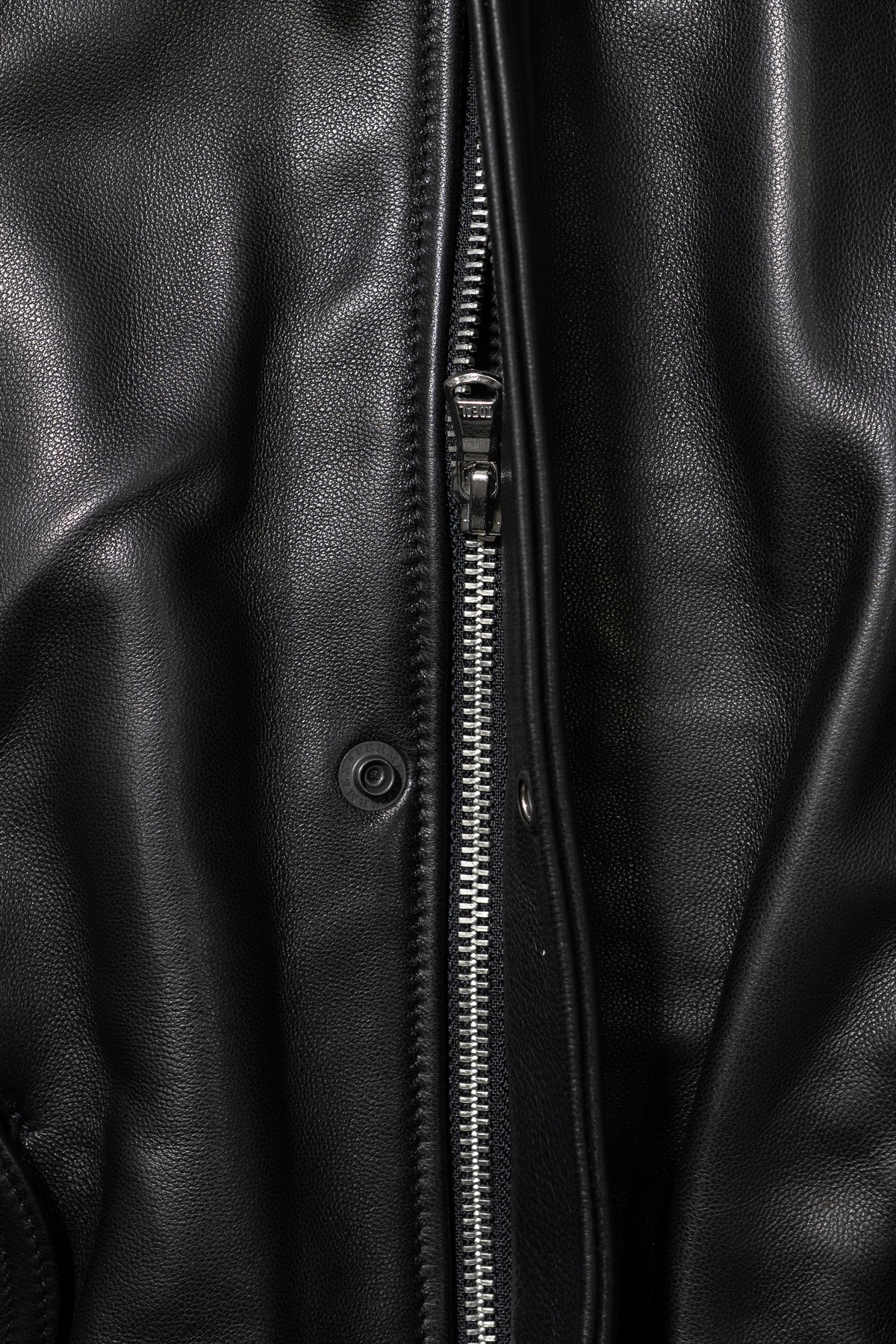 YOKE/ Lamb Leather Bomber Jacket "Black"