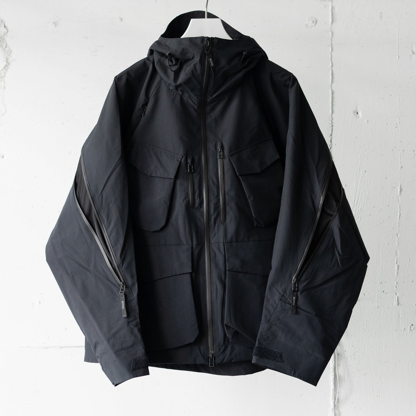 ROTOL/ VENTILATION SHELL PARKA "BLACK"