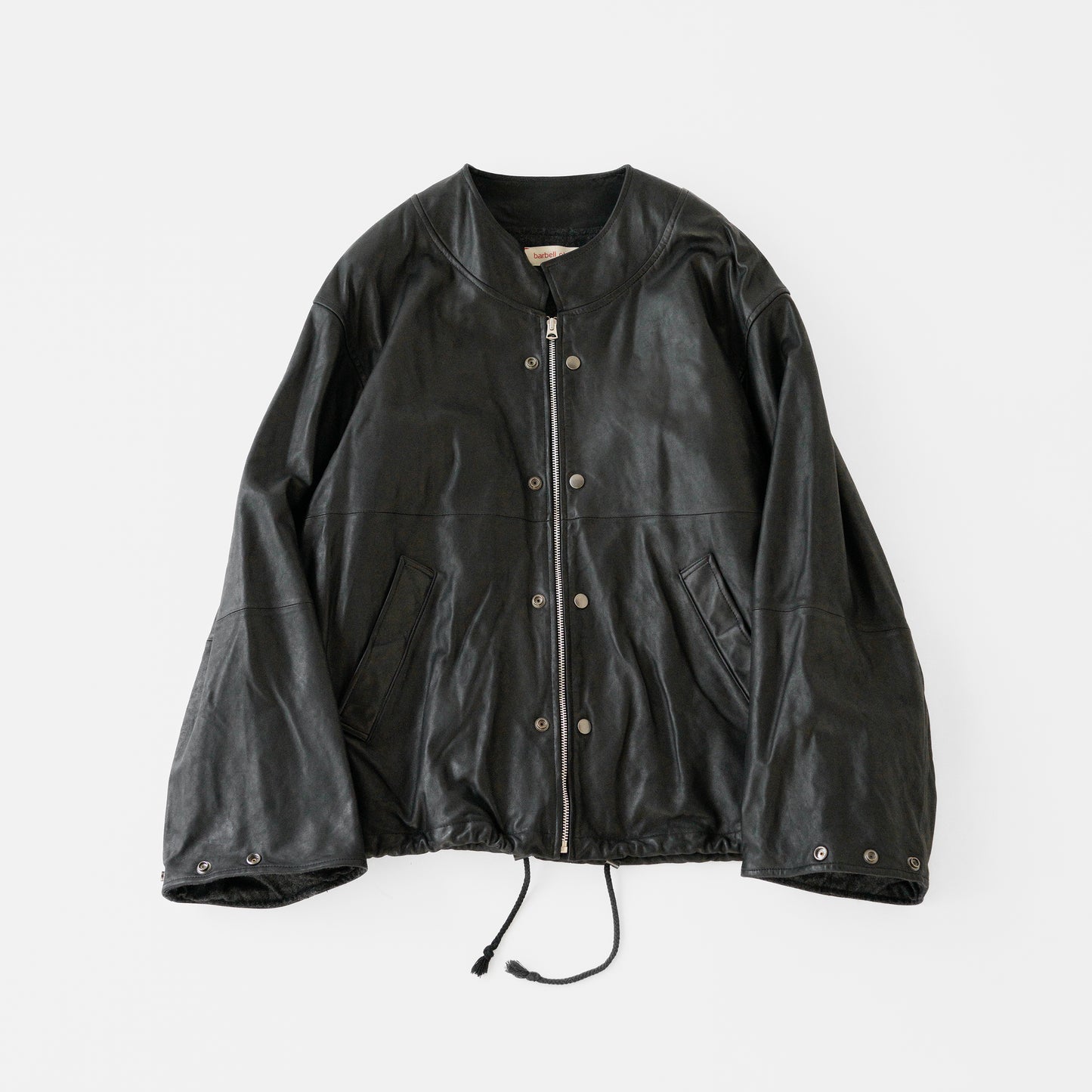 barbell object / leather ns jkt "fade black"