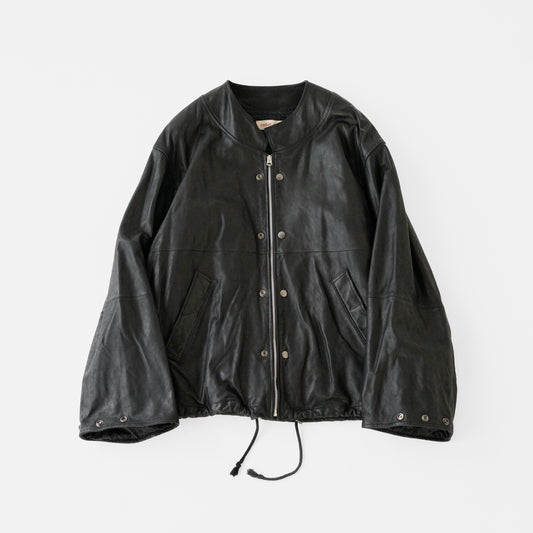 barbell object / leather ns jkt "fade black"