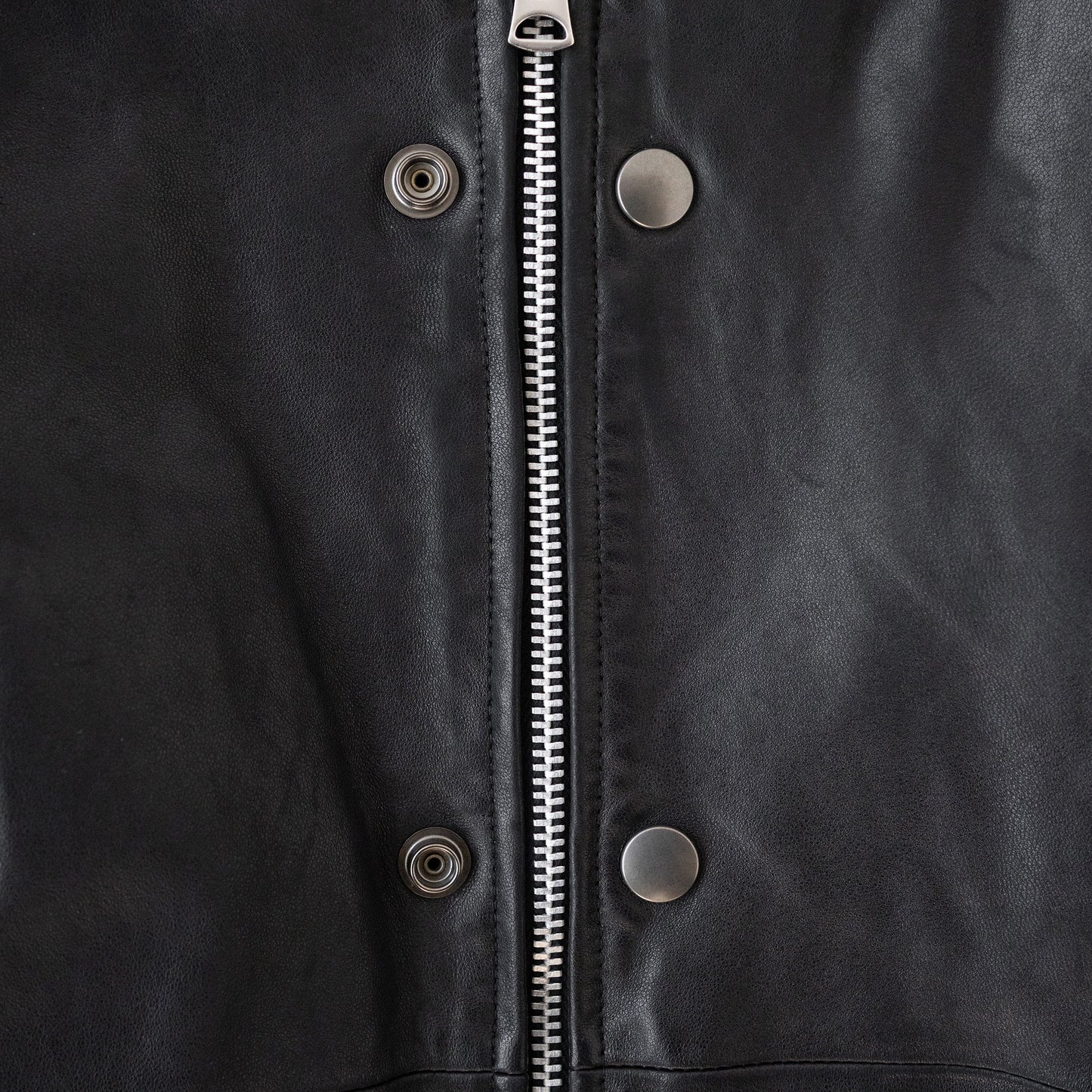 barbell object / leather ns jkt "fade black"