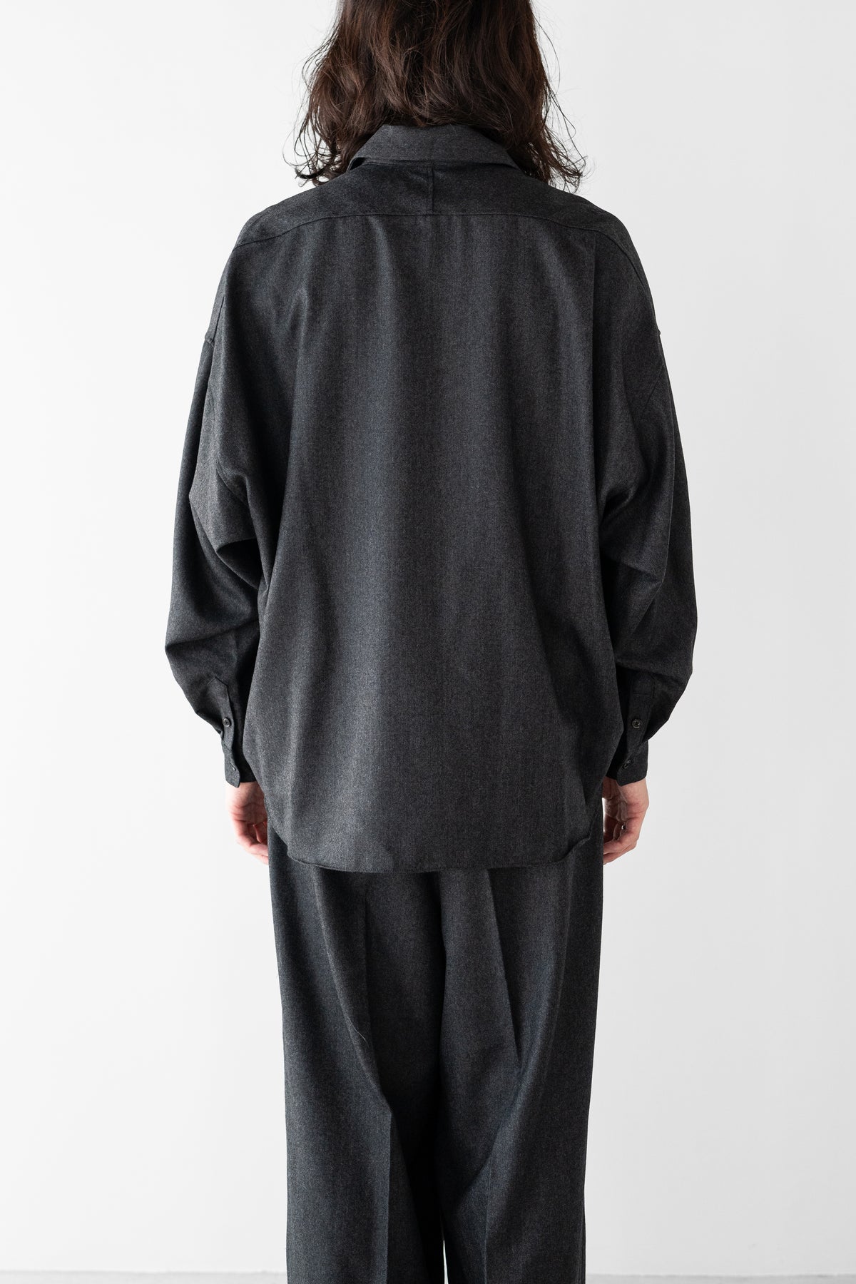 nonnotte/ Draping Shirt 001 "Charcoal Top"