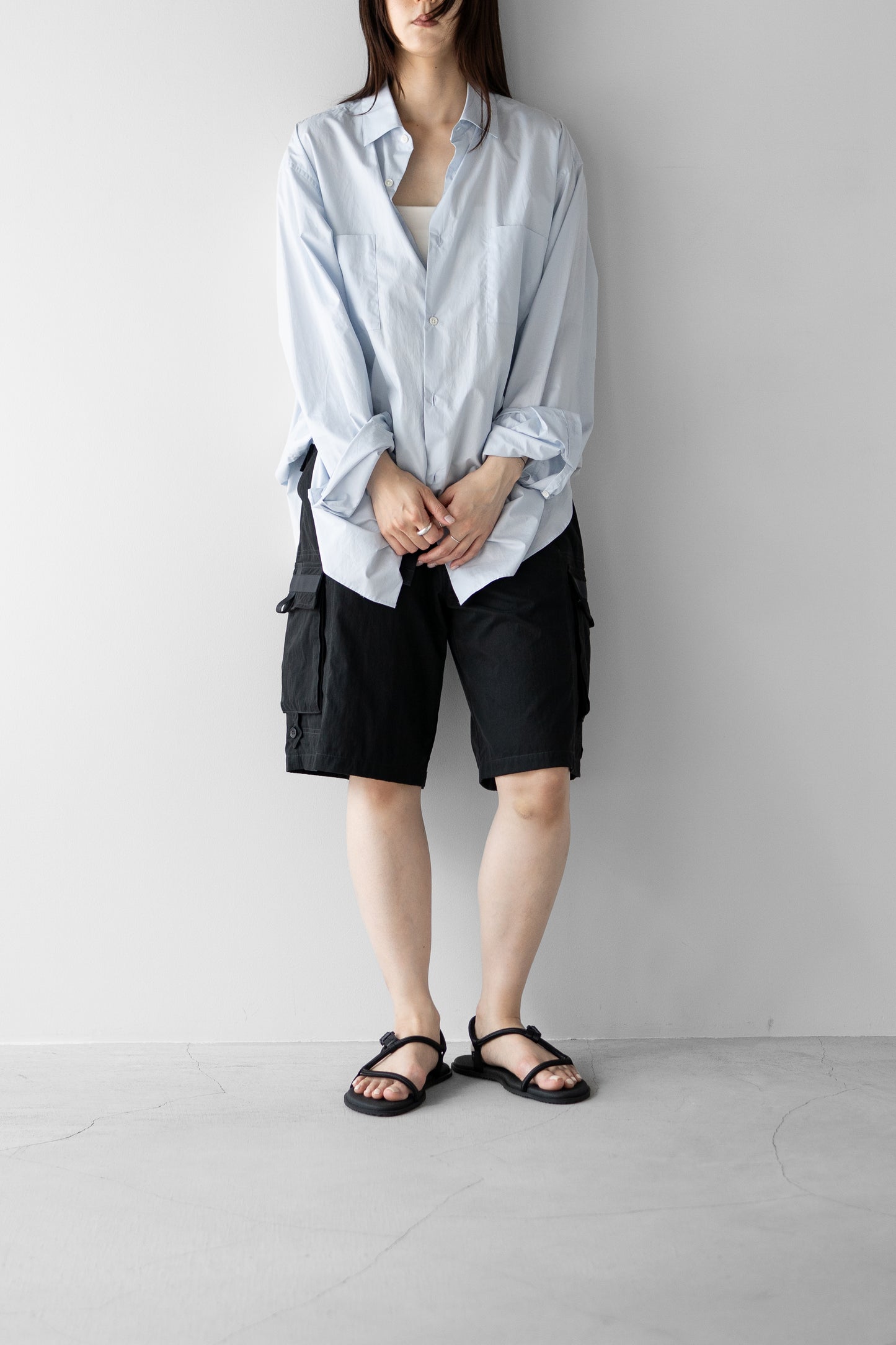 ESSAY/ UTILITY CARGO SHORT PANTS "Black"