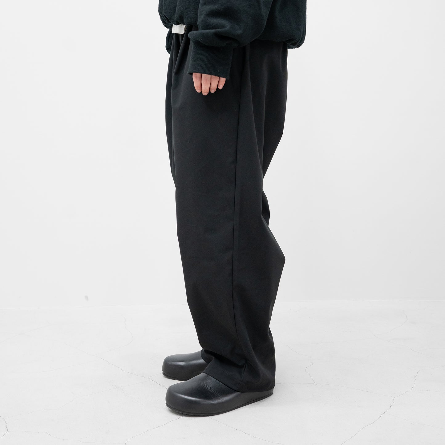 kontor/ Relaxed-fit jersey trousers "BLACK"