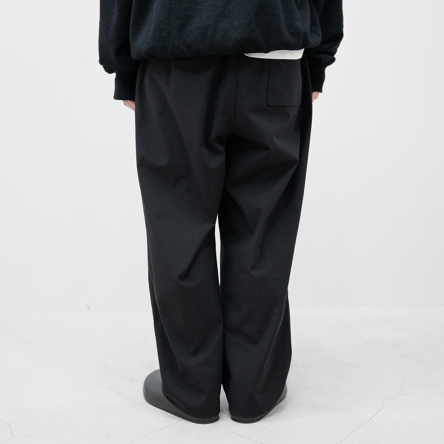 kontor/ Relaxed-fit jersey trousers "BLACK"