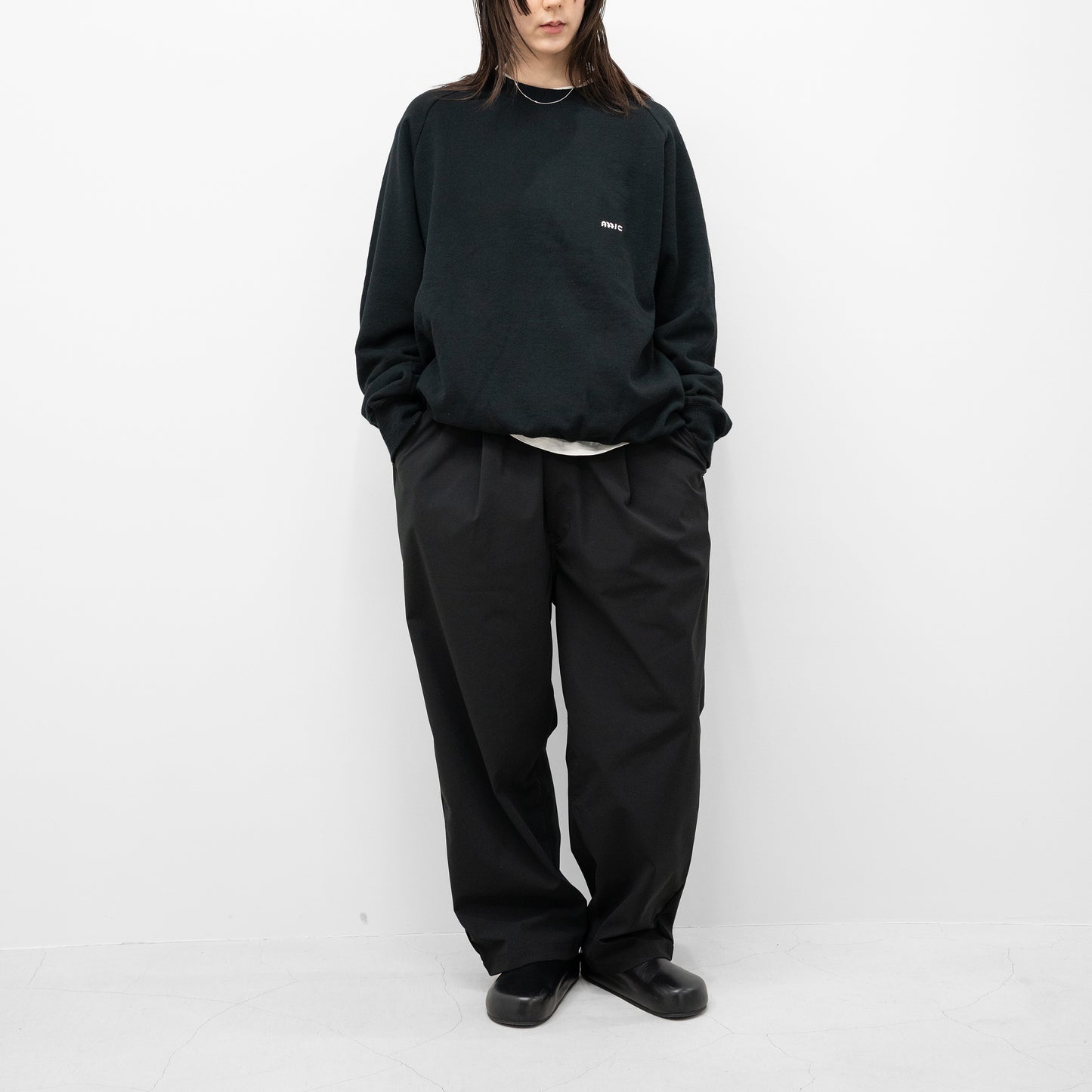 kontor/ Relaxed-fit jersey trousers "BLACK"