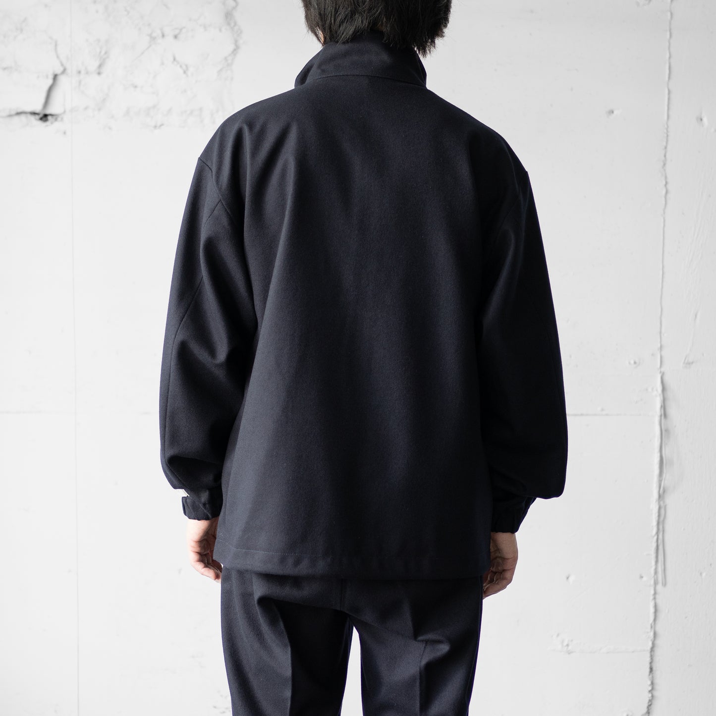 FARAH/ Stand Collar Zip Up Blouson "Navy"