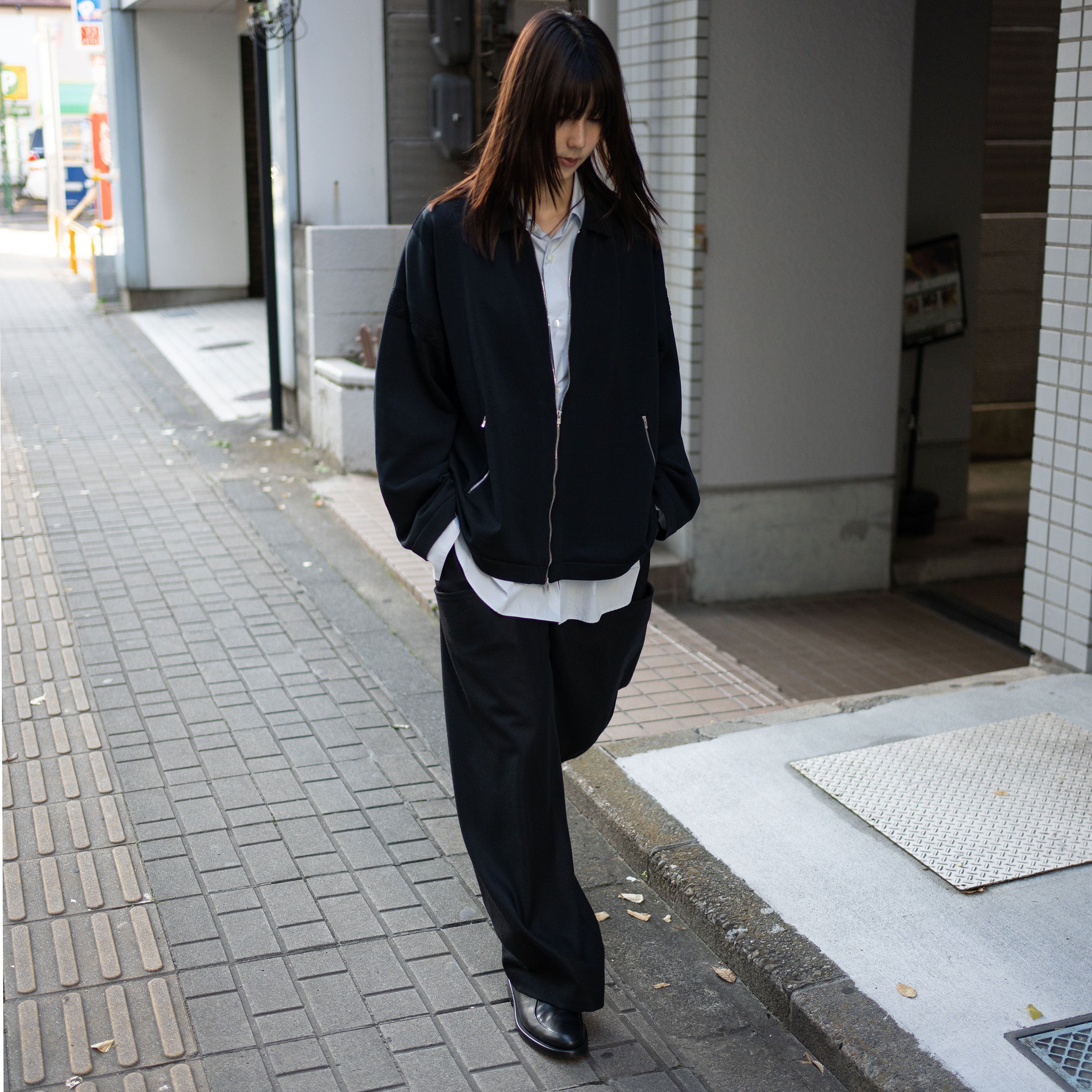 YASHIKI(ヤシキ) / -ex- Zip up knit blouson 