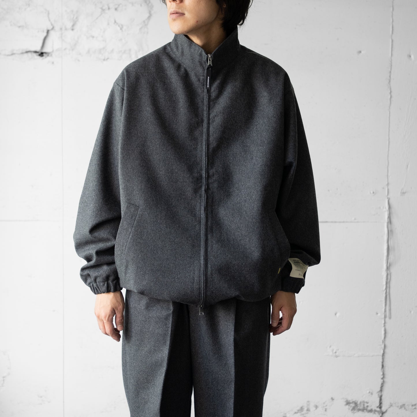 FARAH/ Stand Collar Zip Up Blouson "C.Grey"