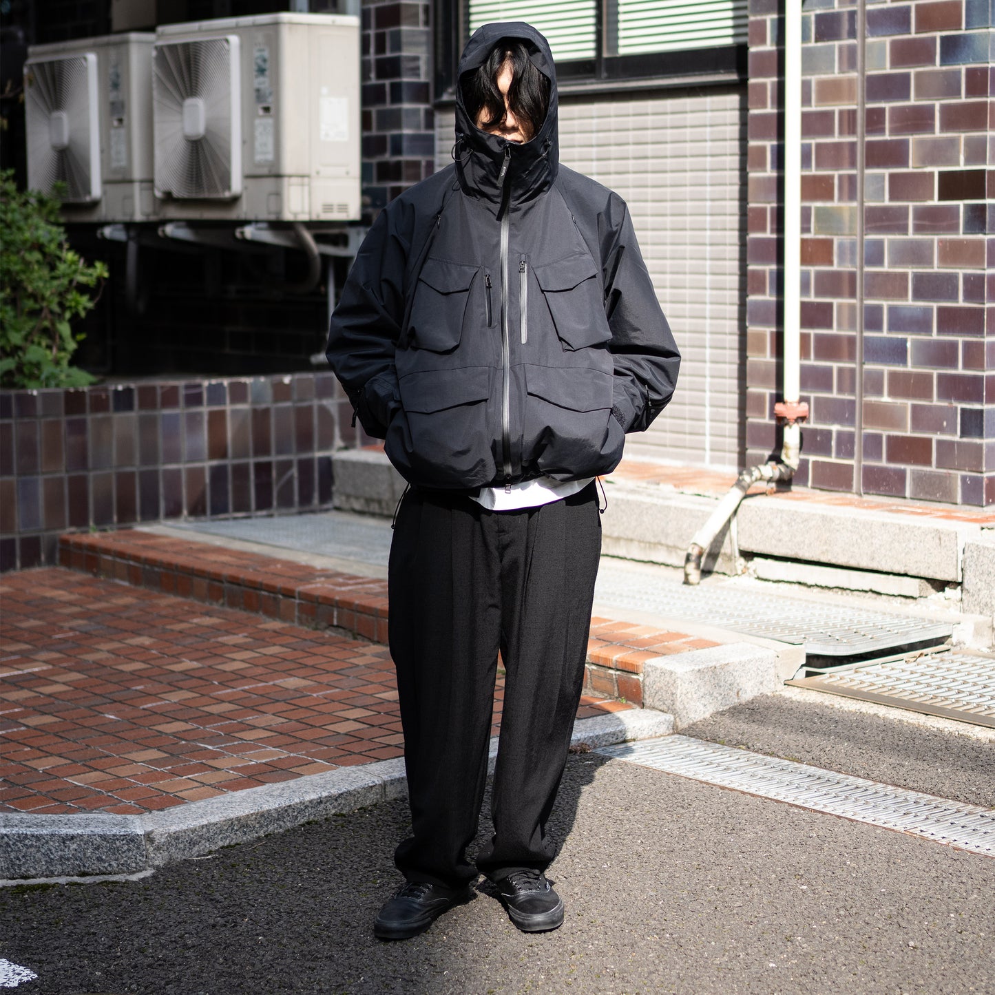 ROTOL/ VENTILATION SHELL PARKA "BLACK"