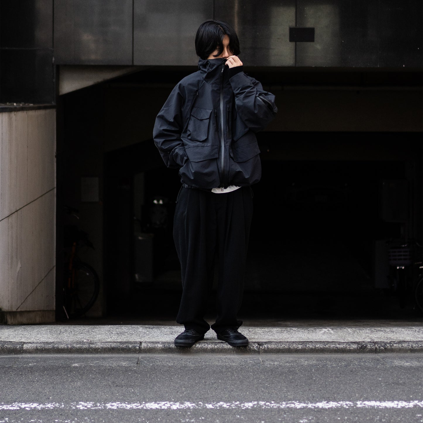 ROTOL/ VENTILATION SHELL PARKA "BLACK"