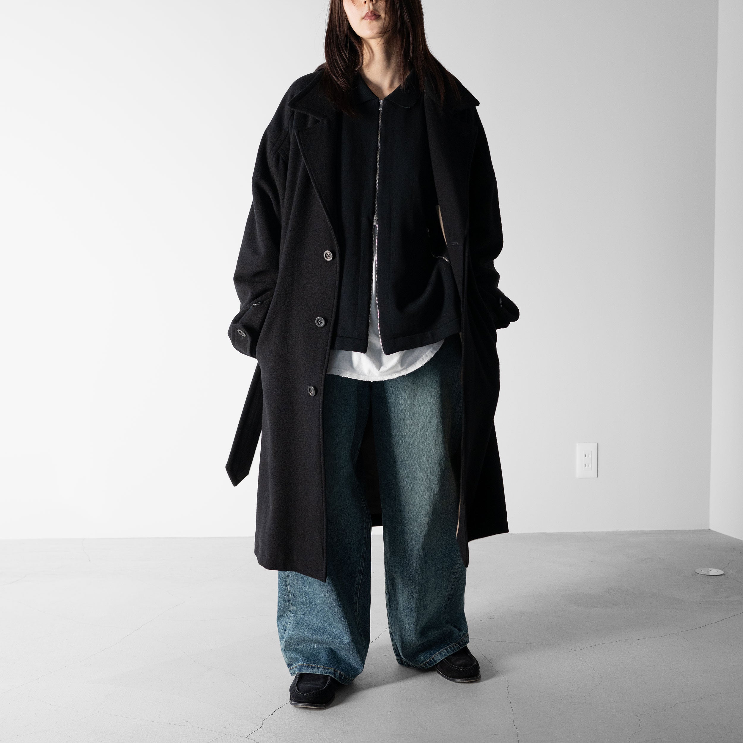 YASHIKI(ヤシキ) / -ex- Zip up knit blouson 