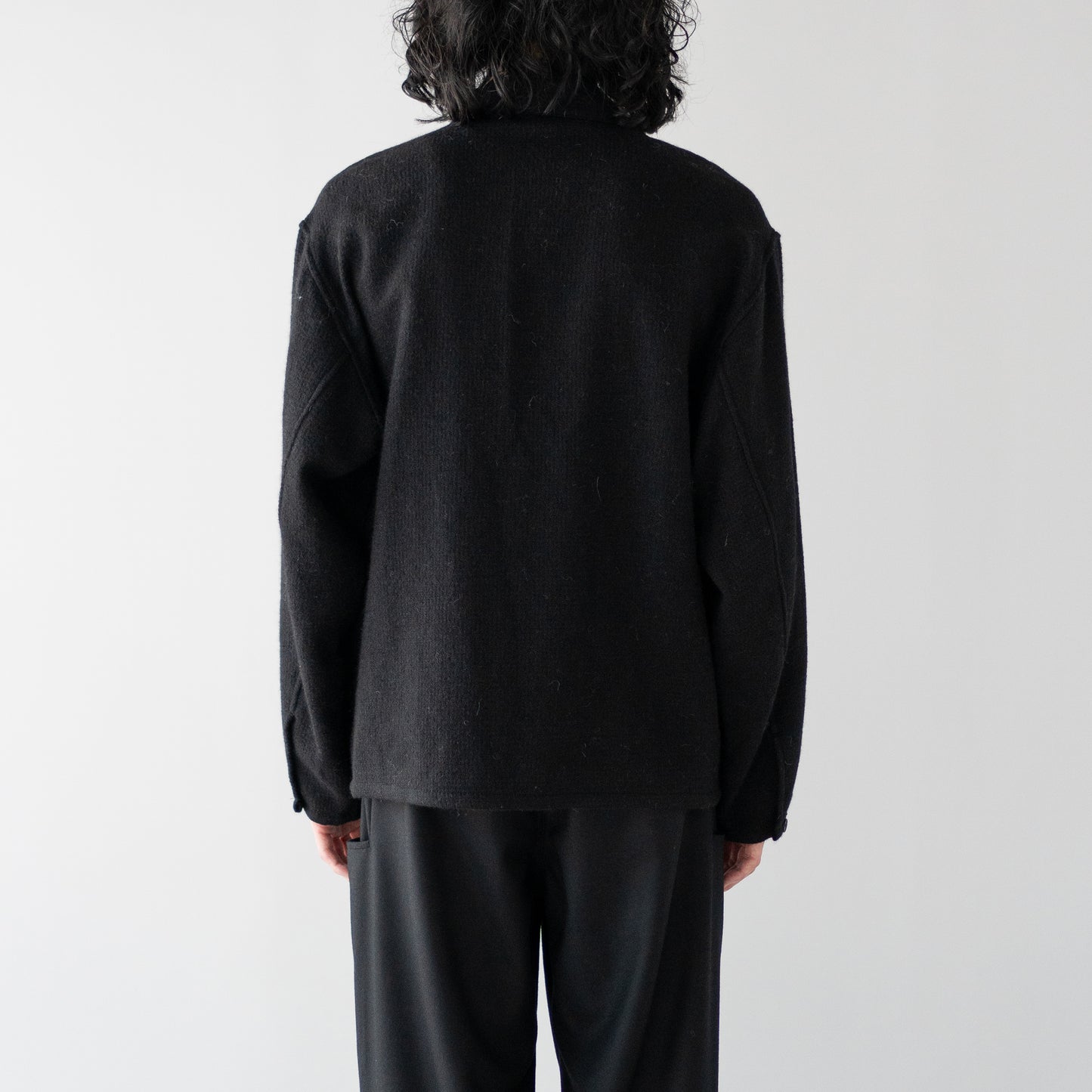 nonnotte/ Draping Shirt Jacket "BLACK"
