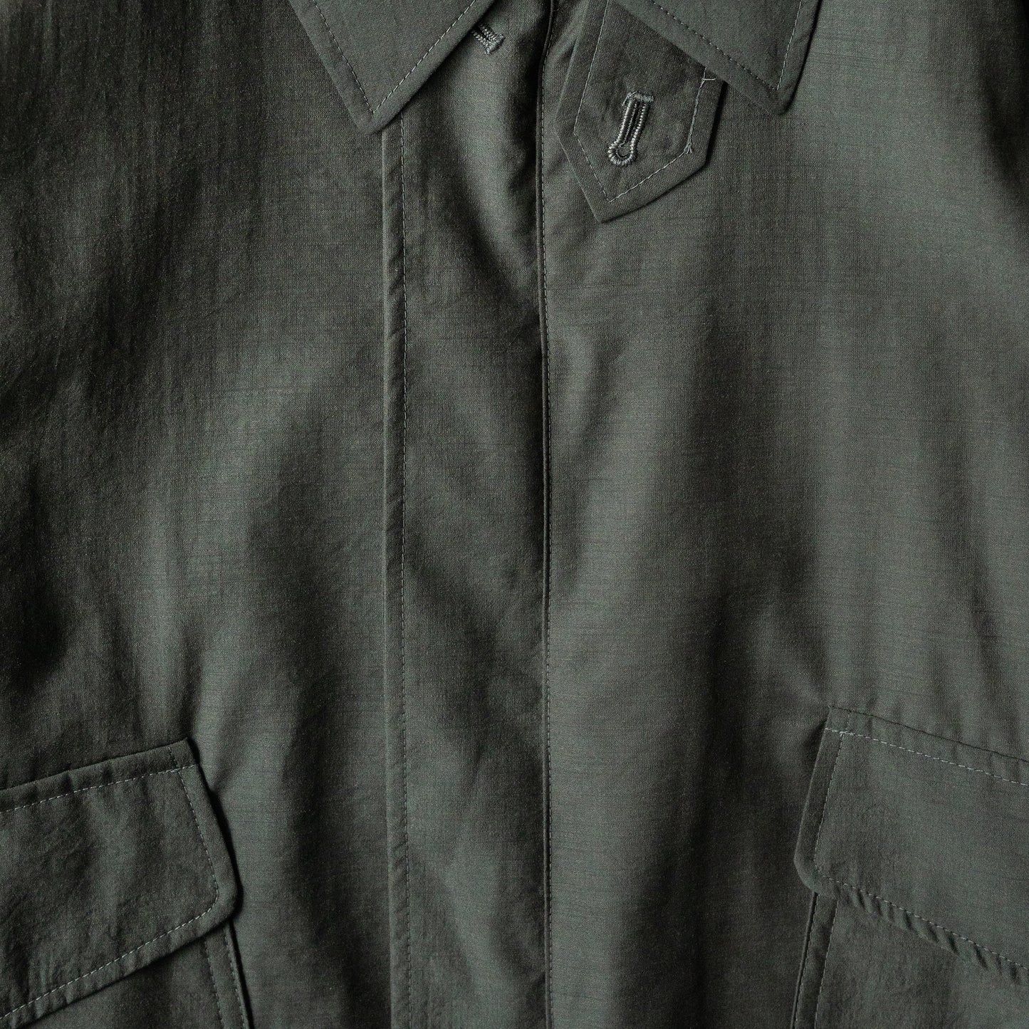 YOKE/ Wool Nylon Flight Jacket "DARK GREEN"