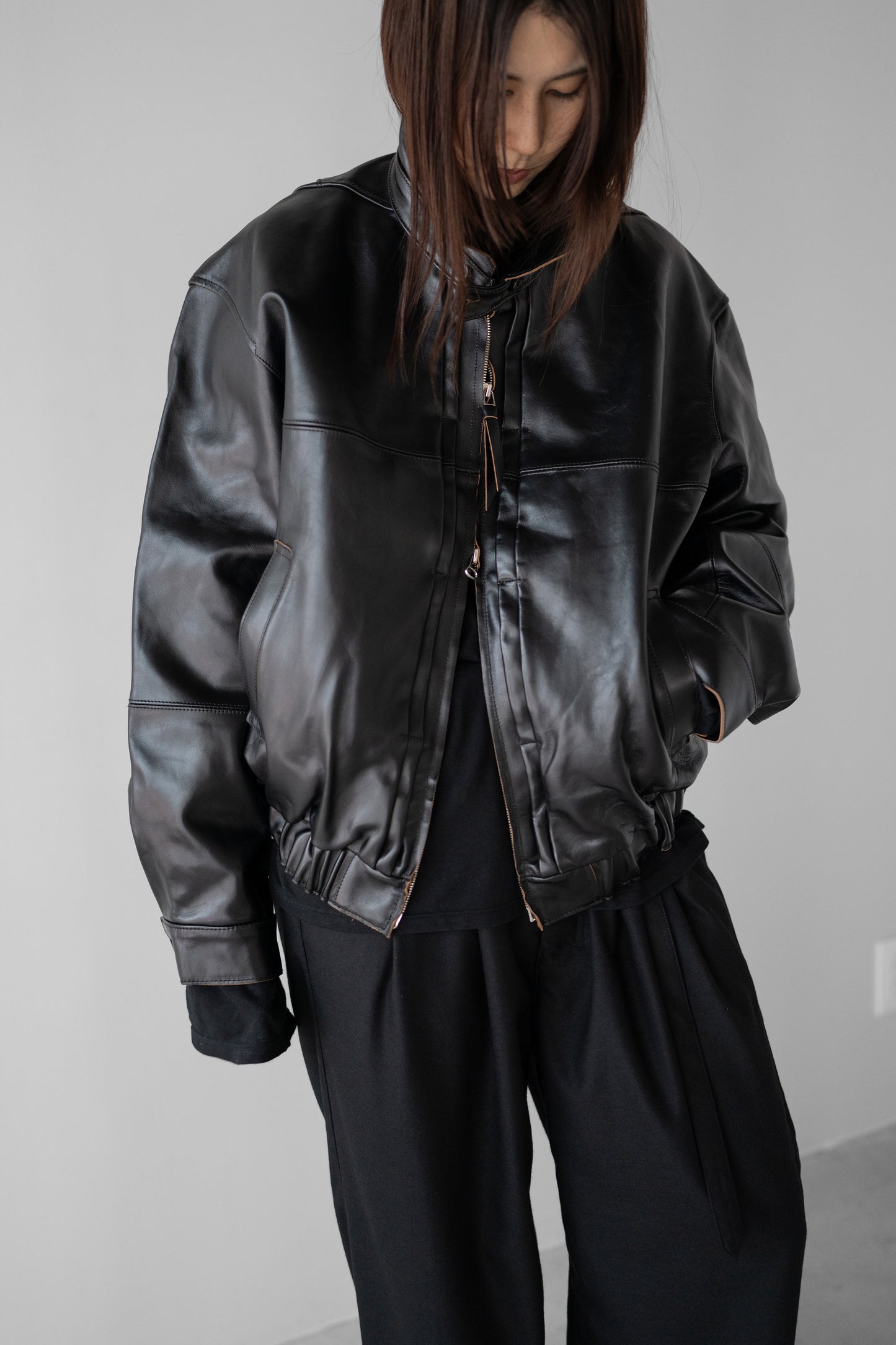 ANCELLM / H.L TUCK JACKET "BLACK"