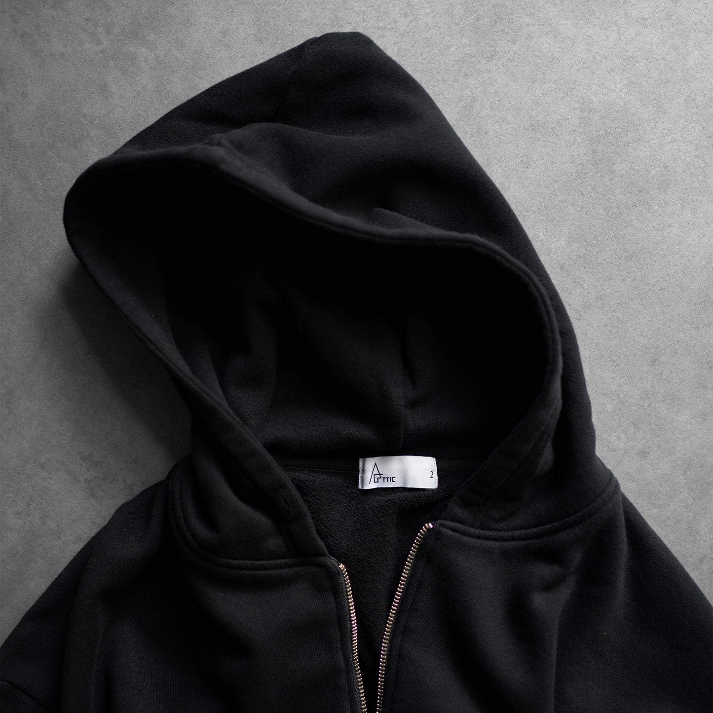 Attic / Zip parka "BLK"