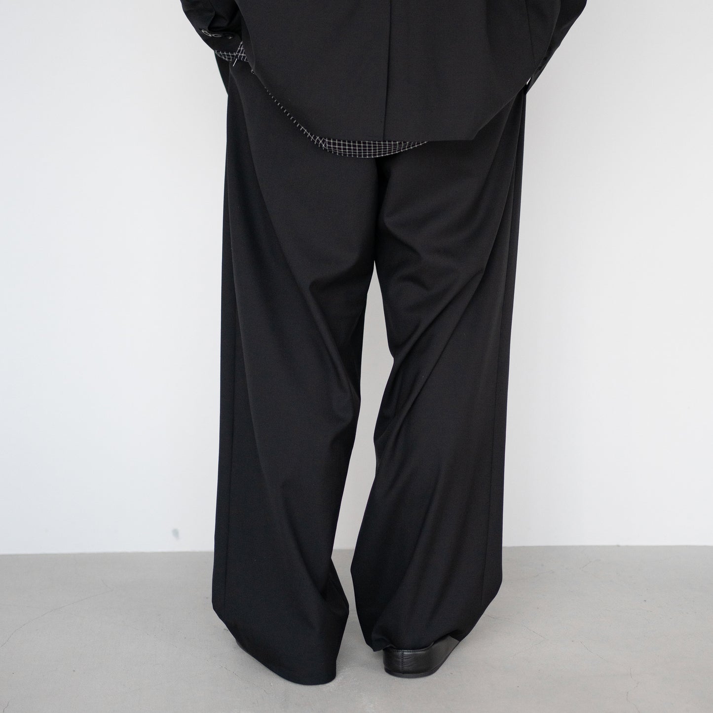 Afiit / 3TUCK SLACKS "BLACK"