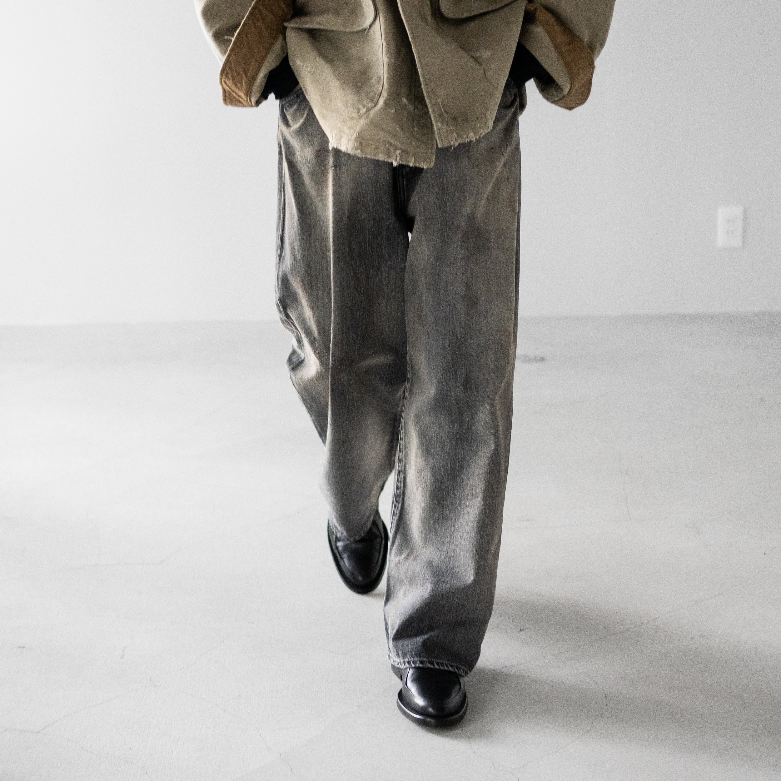 【アンセルム】ANCELLM 貴重セットアップ紺ネイビー 上下ともにサイズ1 中古・古着通販】ANCELLM (アンセルム) C/VELVET ZIPUP JACKET