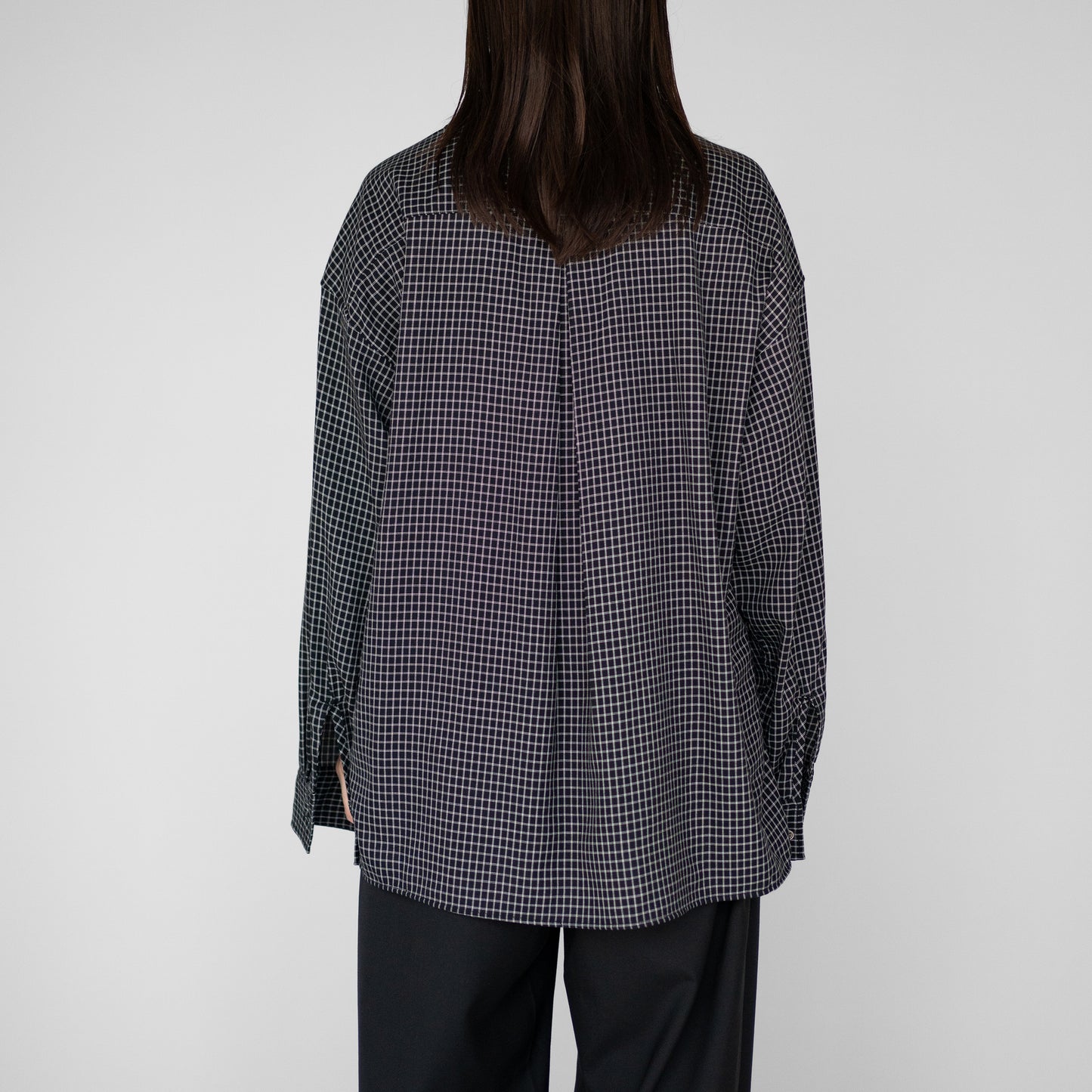 Afiit / RAYON CHECK SHIRT "BLACK"