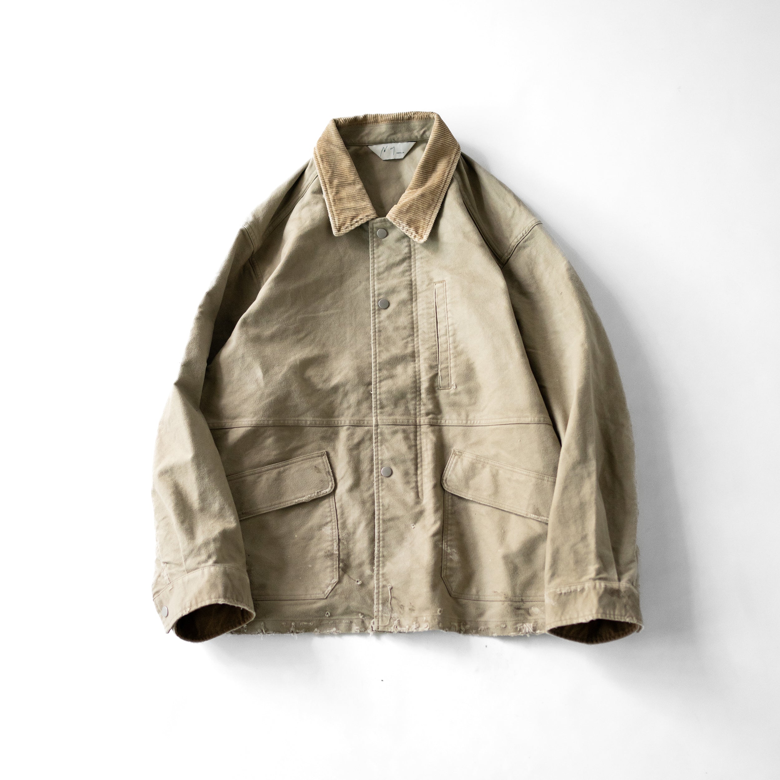 ANCELLM MOLESKIN WORK JACKET ベージュ　1 ANCELLM MOLESKIN WORK JACKET ベージュ 1 tomorrow release