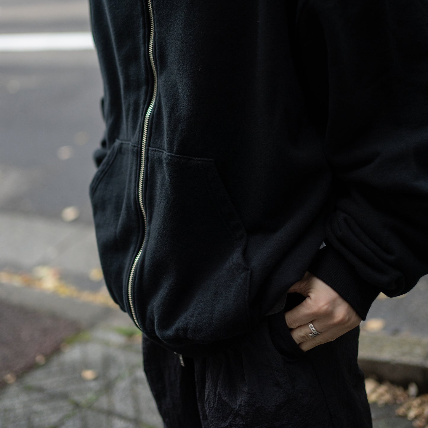 Attic / Zip parka "BLK"