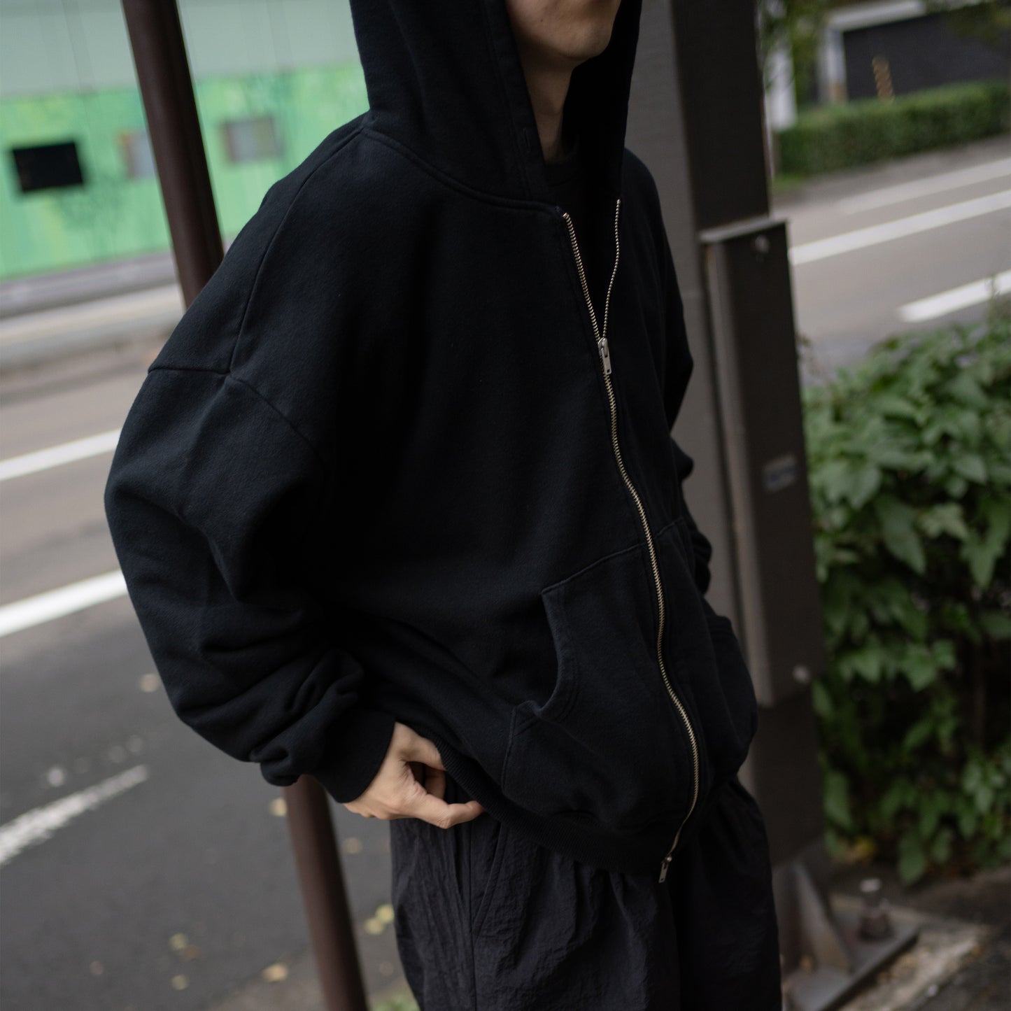 Attic / Zip parka "BLK"