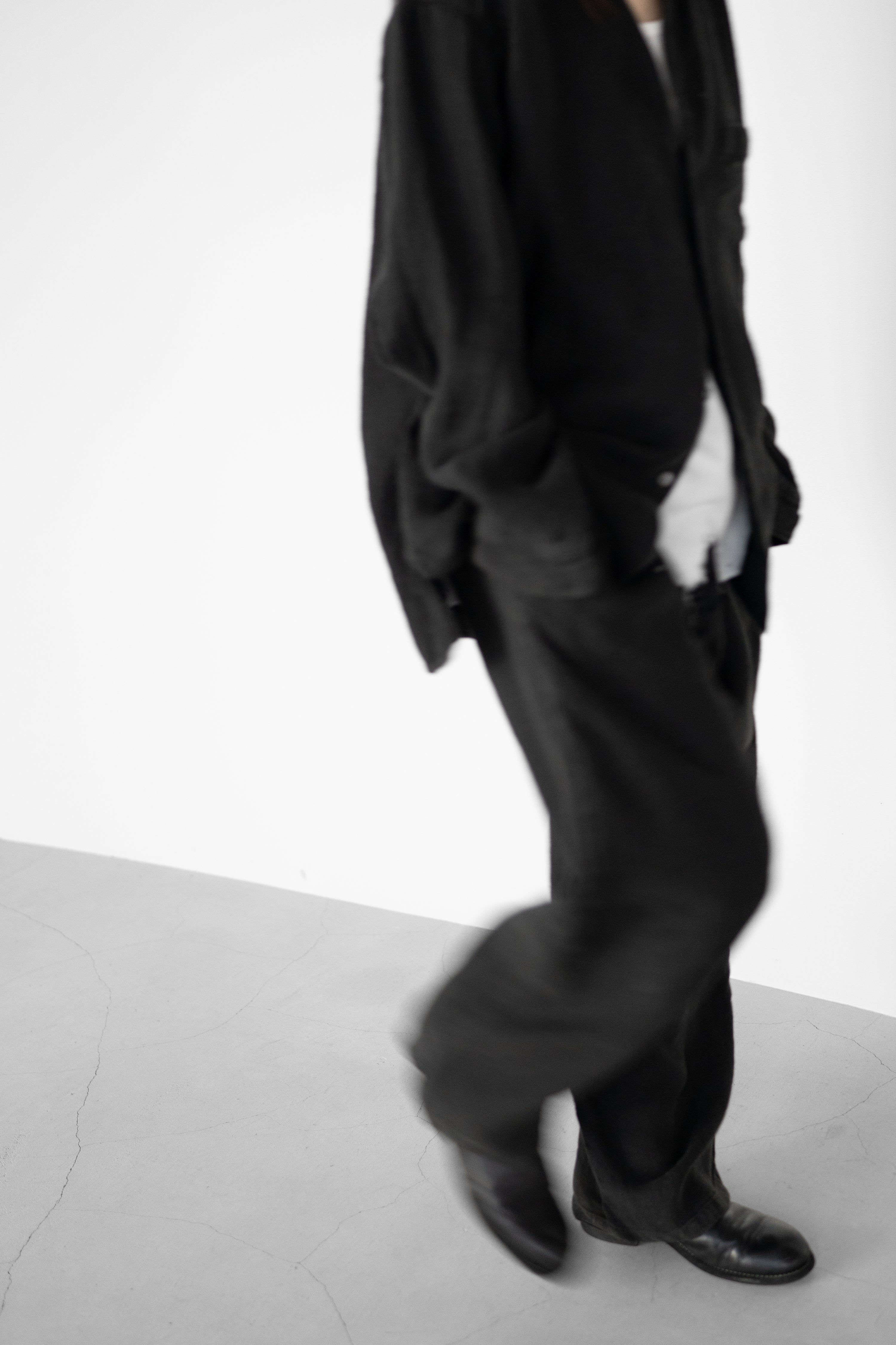ANCELLM(アンセルム) / BELTED LINEN TUCK SLACKS 