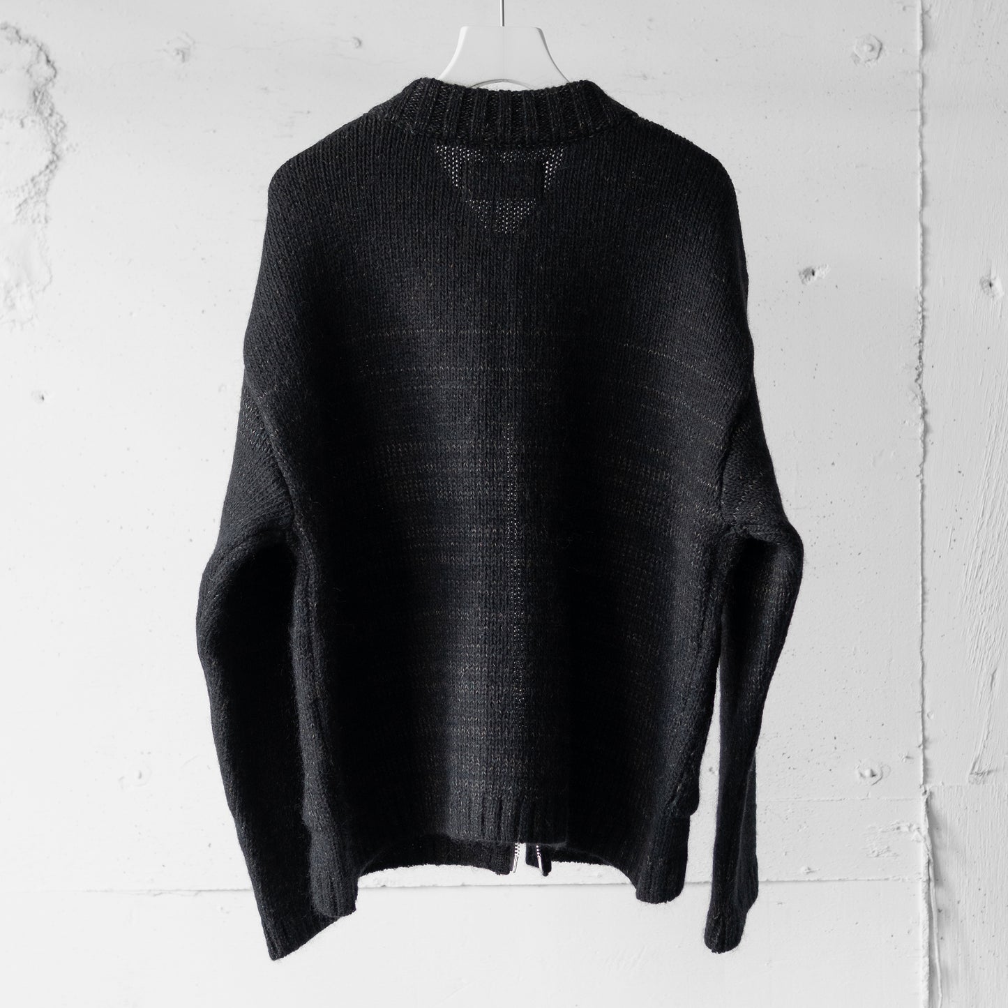 ENCOMING/ KNITTED TWO POCKET BLOUSON "BLACK"