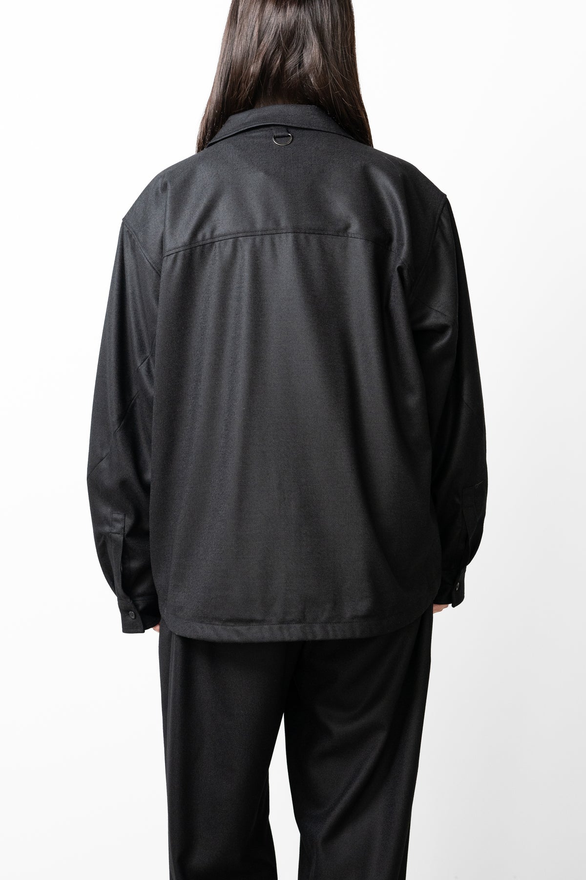 Afiit / WOOL ZIP SHIRT   "BLACK"