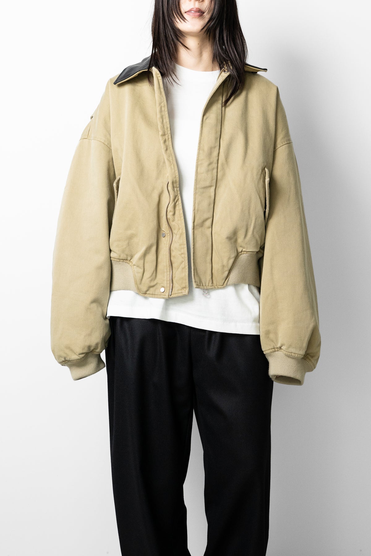 ROTOL/ Sulfur Dye Twill Work Blouson "KHAKI"