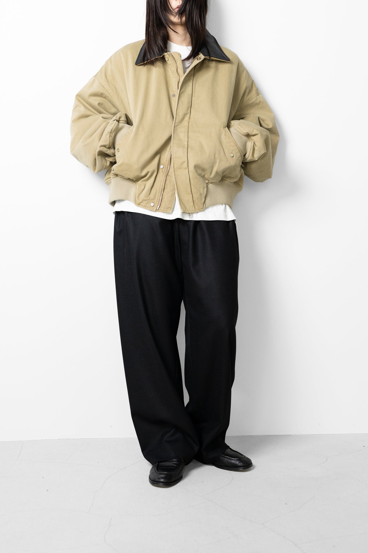 ROTOL/ Sulfur Dye Twill Work Blouson "KHAKI"