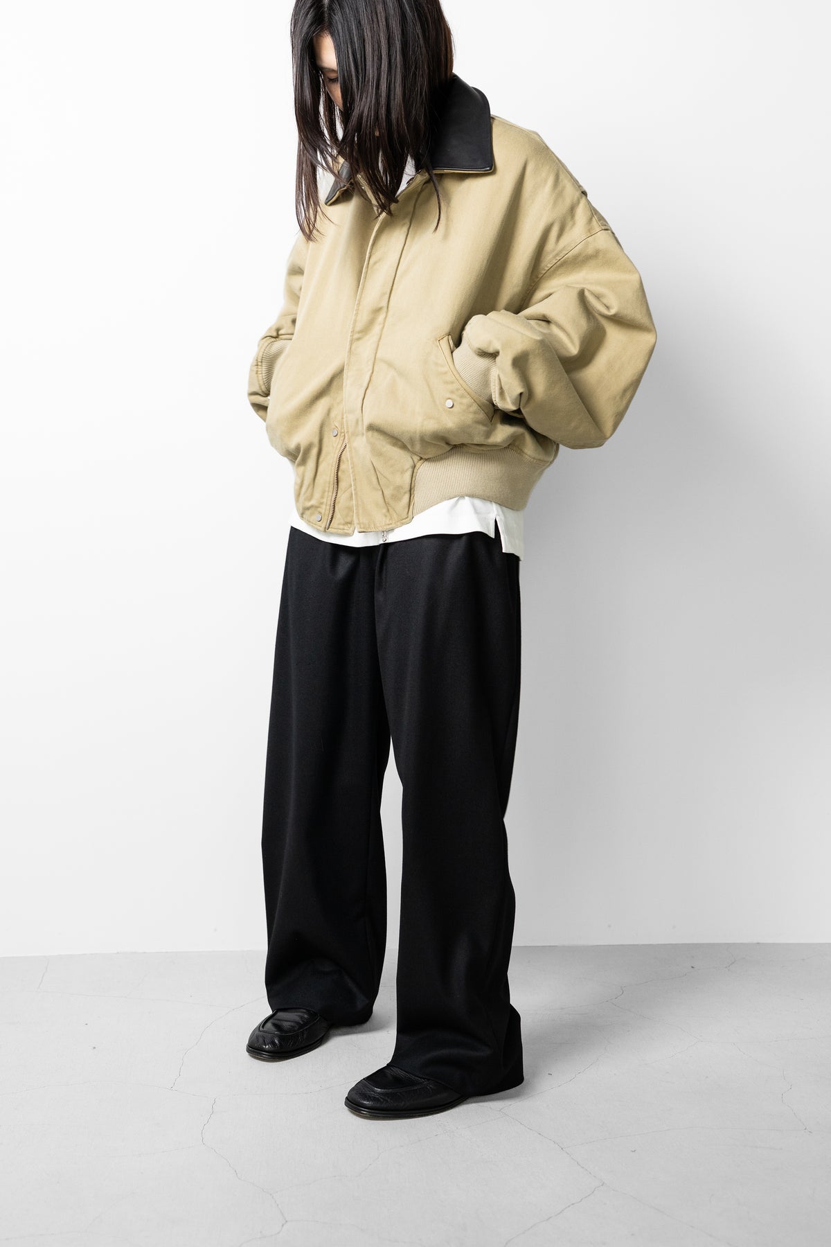 ROTOL/ Sulfur Dye Twill Work Blouson "KHAKI"