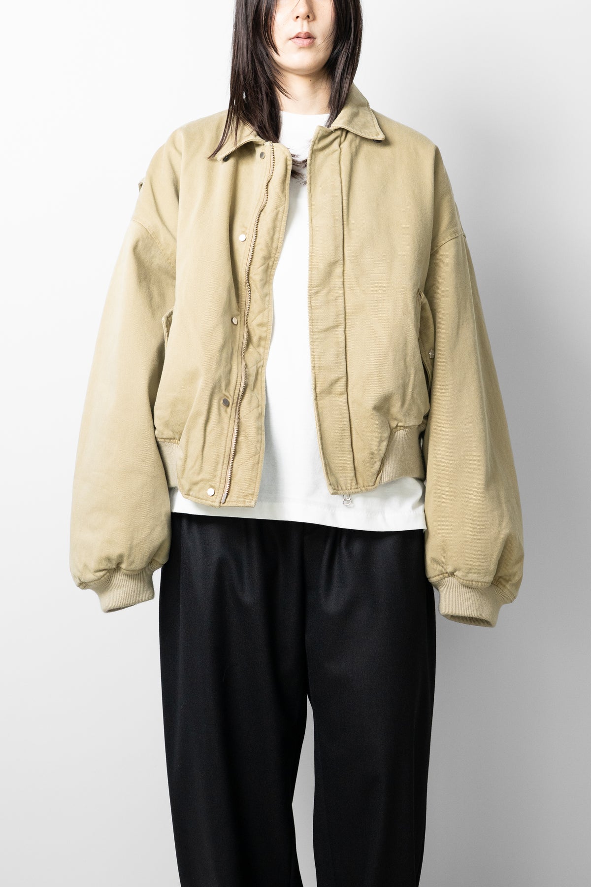 ROTOL/ Sulfur Dye Twill Work Blouson "KHAKI"