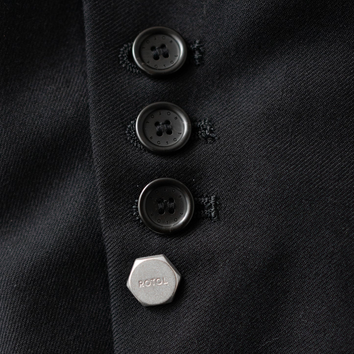 ROTOL/ DOUBLE TAILORED JACKET "BLACK"