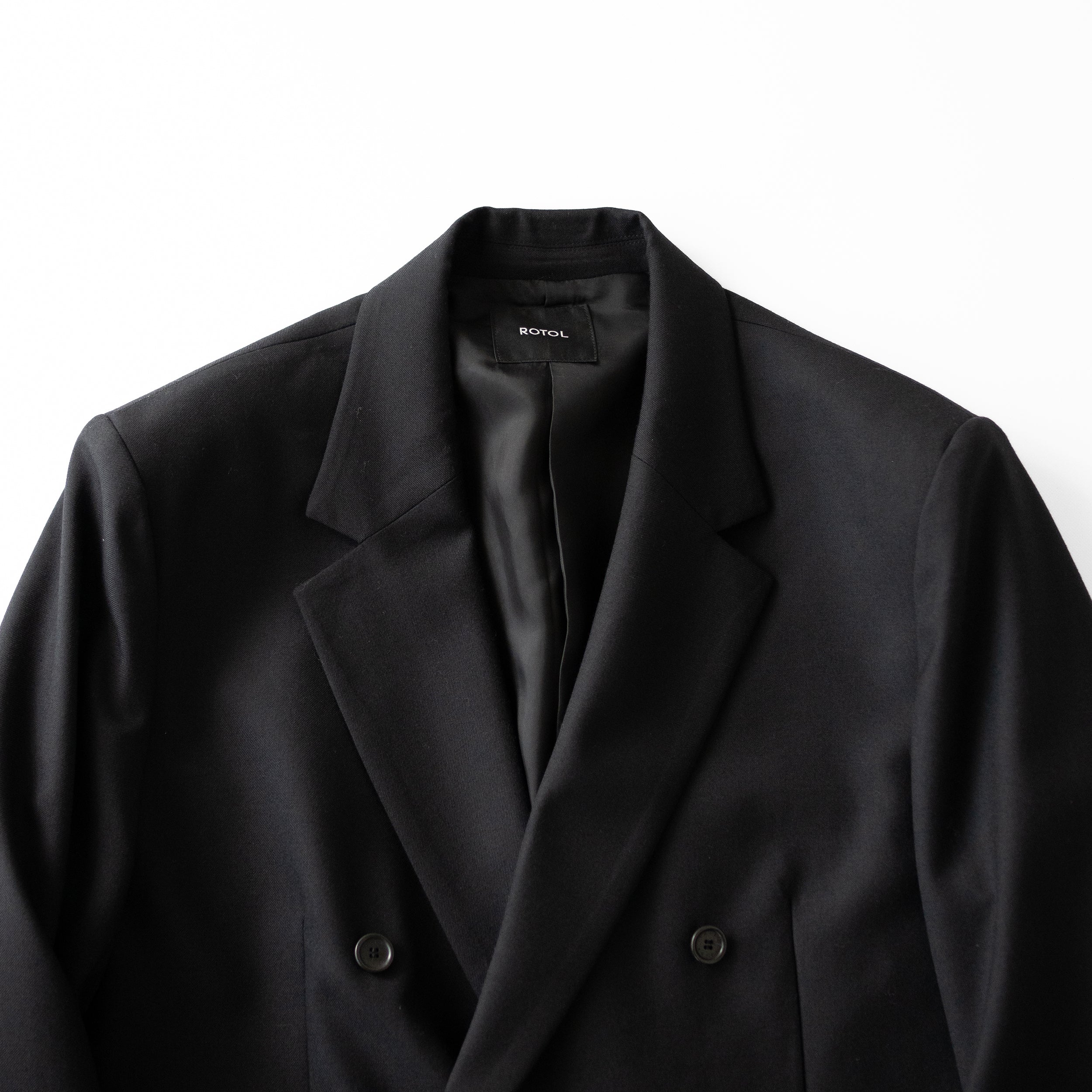 ESSAY Double Tailored Jacket　Black ROTOL(ロトル)/ DOUBLE TAILORED JACKET 