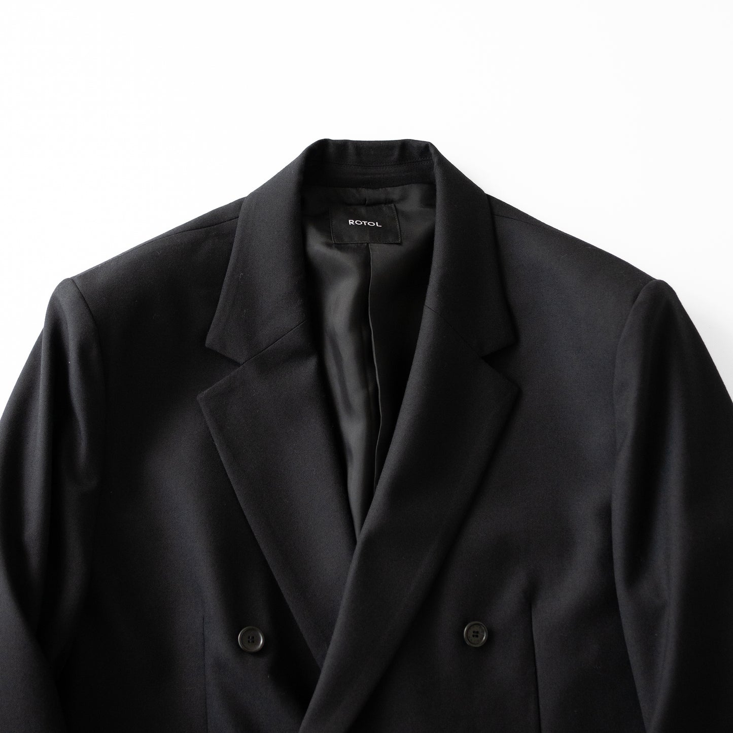 ROTOL/ DOUBLE TAILORED JACKET "BLACK"