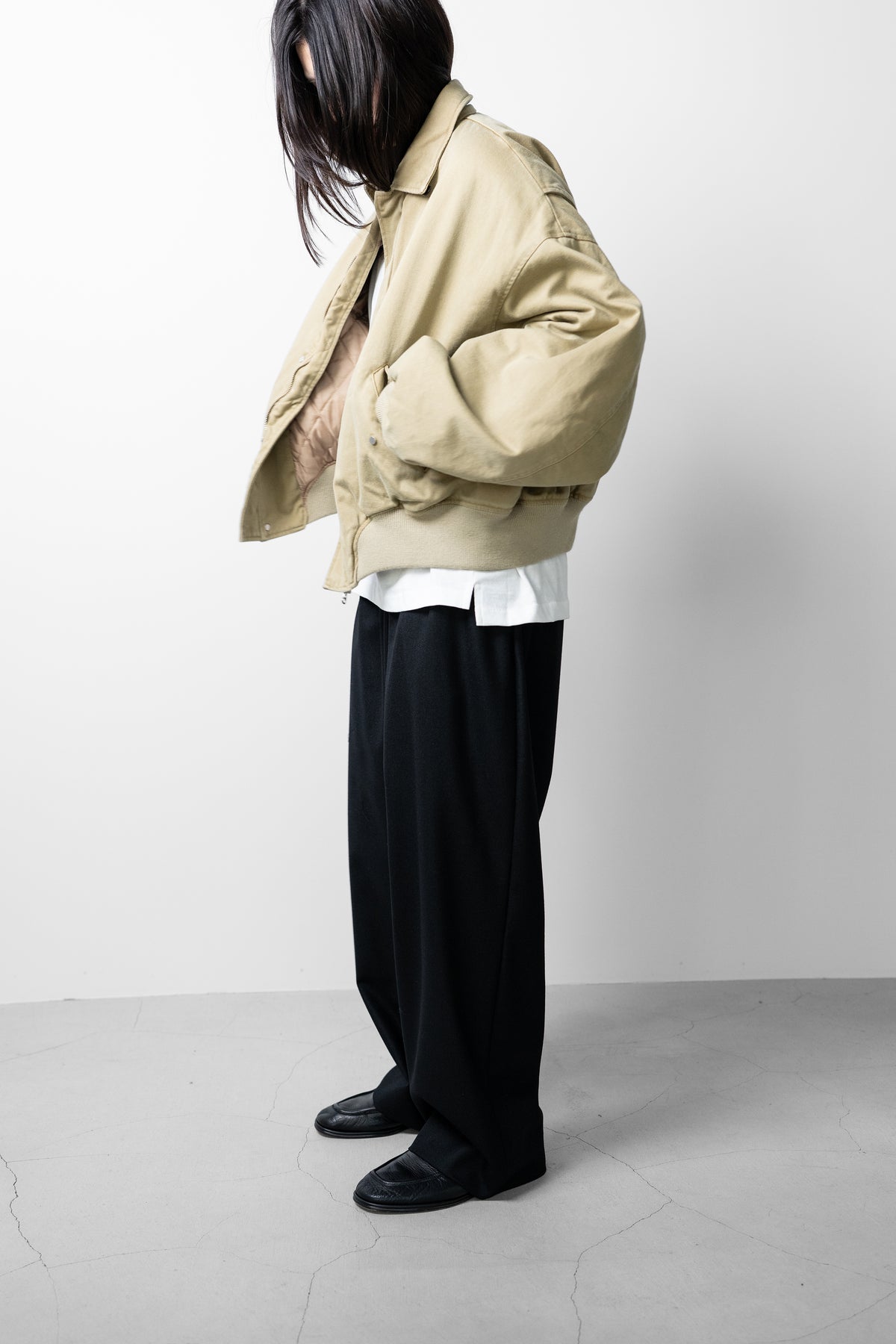 ROTOL/ Sulfur Dye Twill Work Blouson "KHAKI"