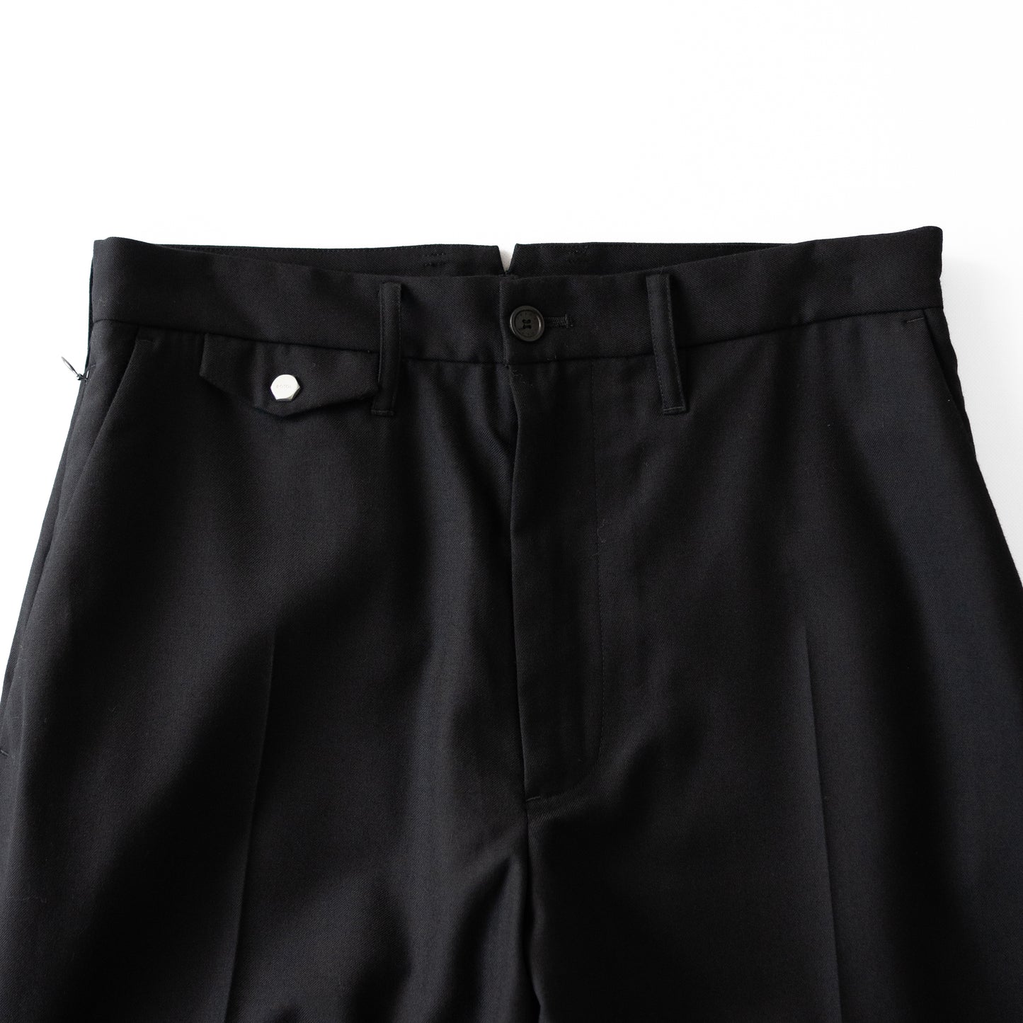 ROTOL/ SUPER HIGH WAIST SLACKS "BLACK"