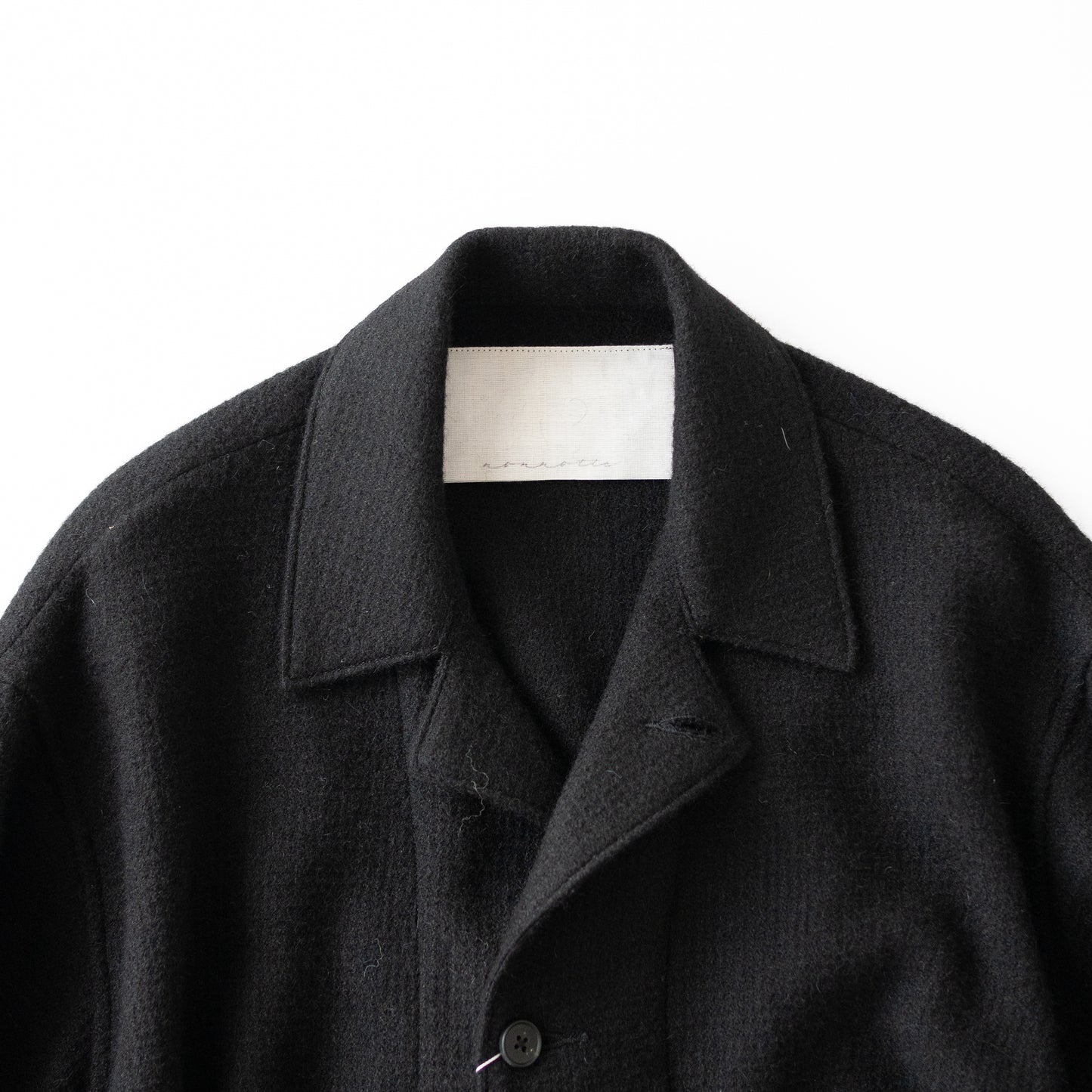 nonnotte/ Draping Shirt Jacket "BLACK"