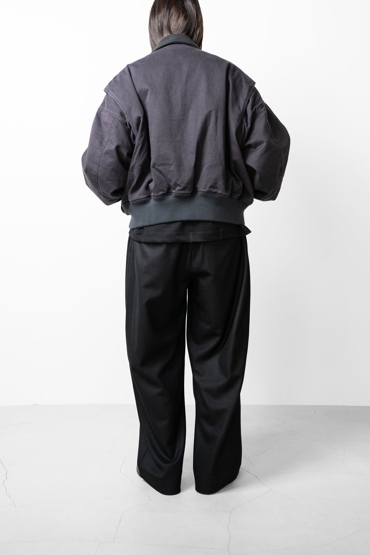 ROTOL/ Sulfur Dye Twill Work Blouson "BLACK"