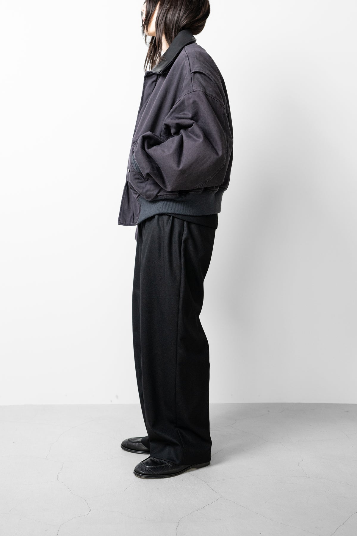 ROTOL/ Sulfur Dye Twill Work Blouson "BLACK"