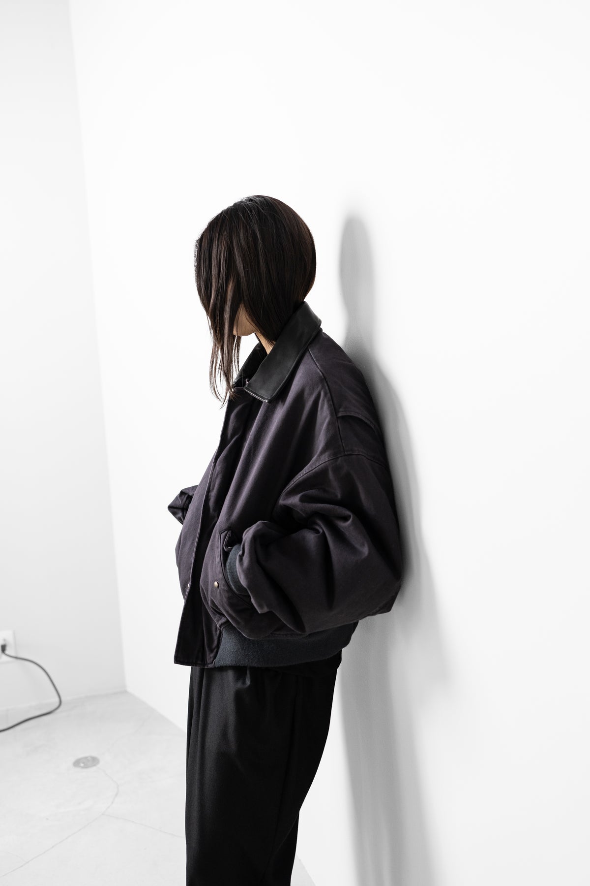 ROTOL/ Sulfur Dye Twill Work Blouson "BLACK"