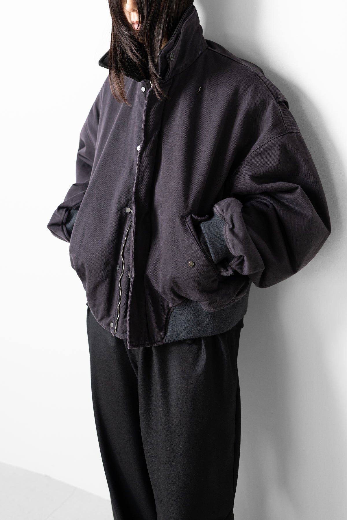 ROTOL/ Sulfur Dye Twill Work Blouson "BLACK"