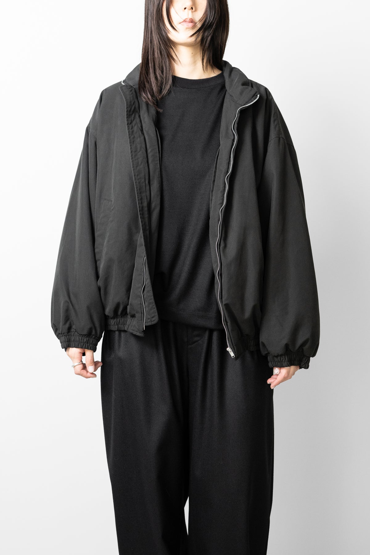 ssstein/ WINDPROOF COTTON PADDED JACKET "BLACK"