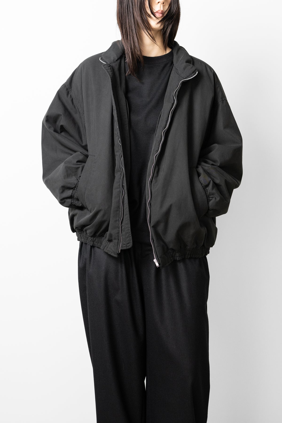 ssstein/ WINDPROOF COTTON PADDED JACKET "BLACK"